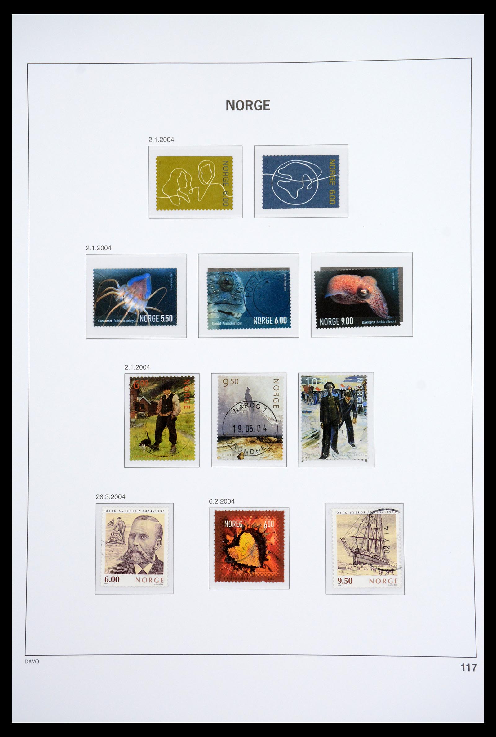 36691 133 - Postzegelverzameling 36691 Norway 1855-2007.