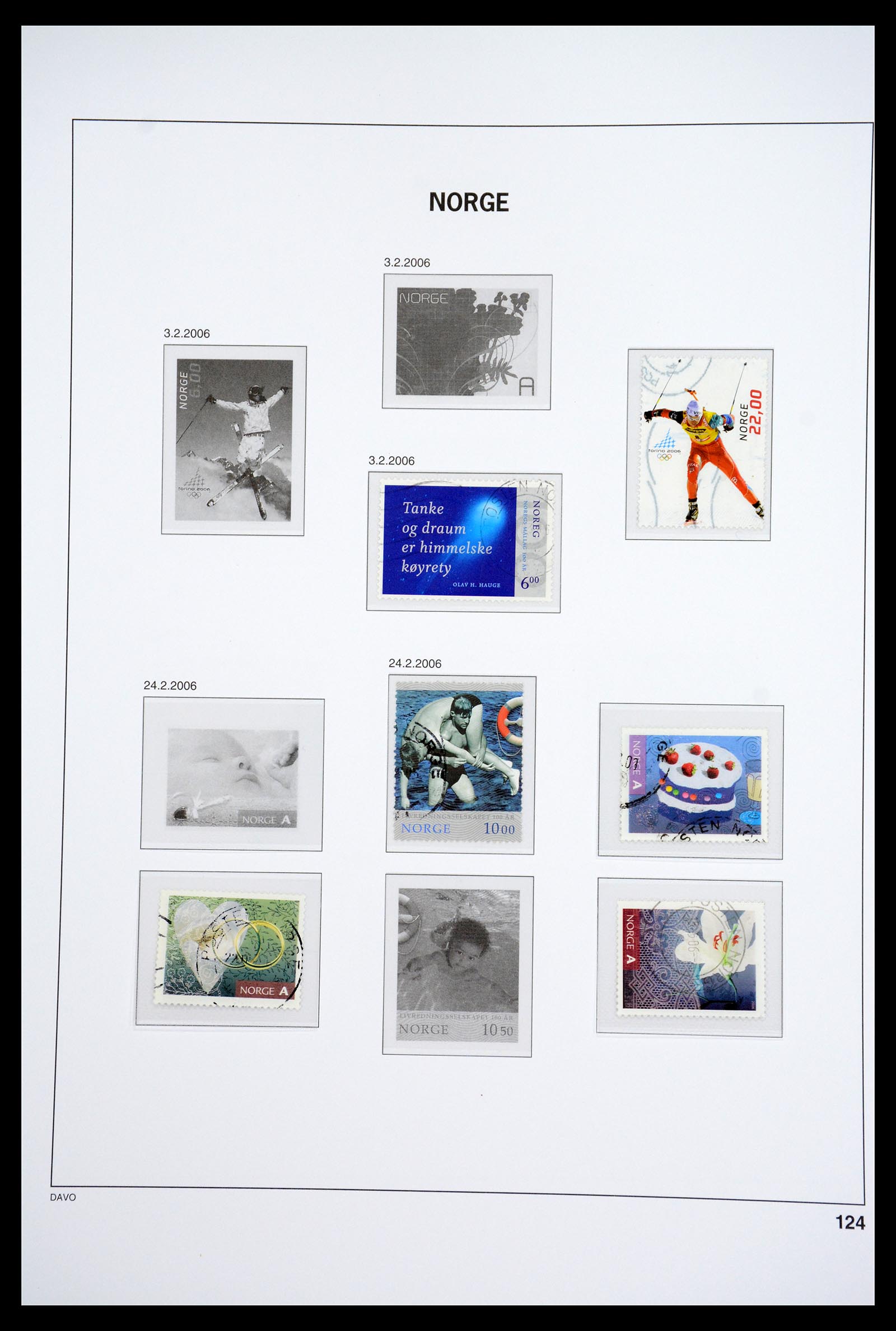 36691 140 - Postzegelverzameling 36691 Norway 1855-2007.