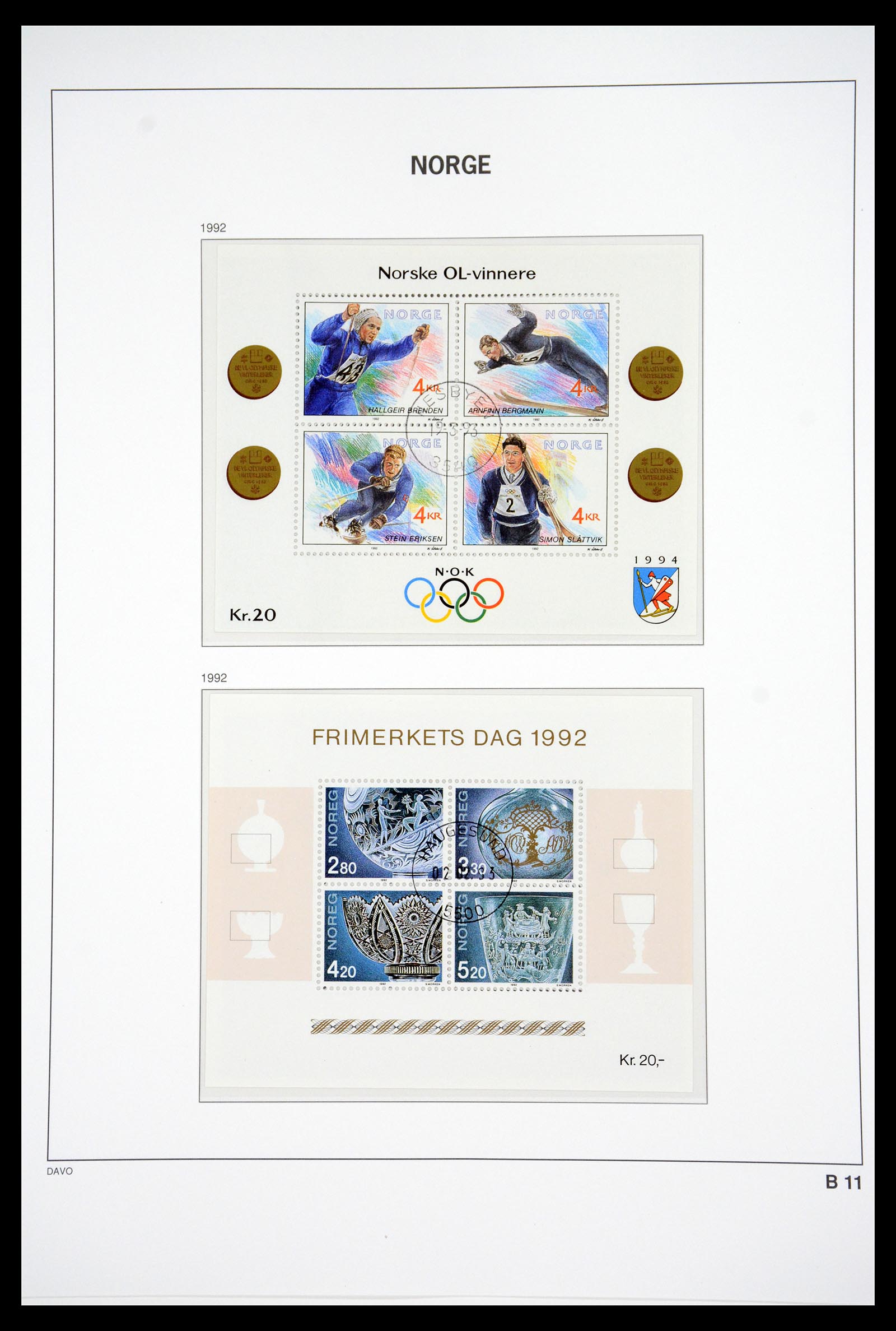 36691 155 - Postzegelverzameling 36691 Norway 1855-2007.