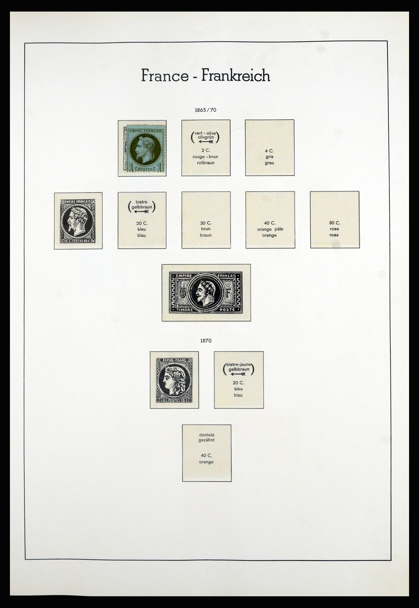 36694 001 - Postzegelverzameling 36694 Frankrijk 1863-2006.