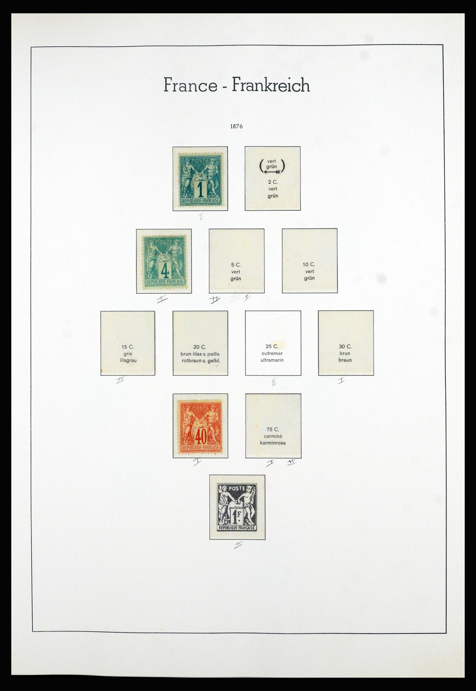 36694 003 - Postzegelverzameling 36694 Frankrijk 1863-2006.