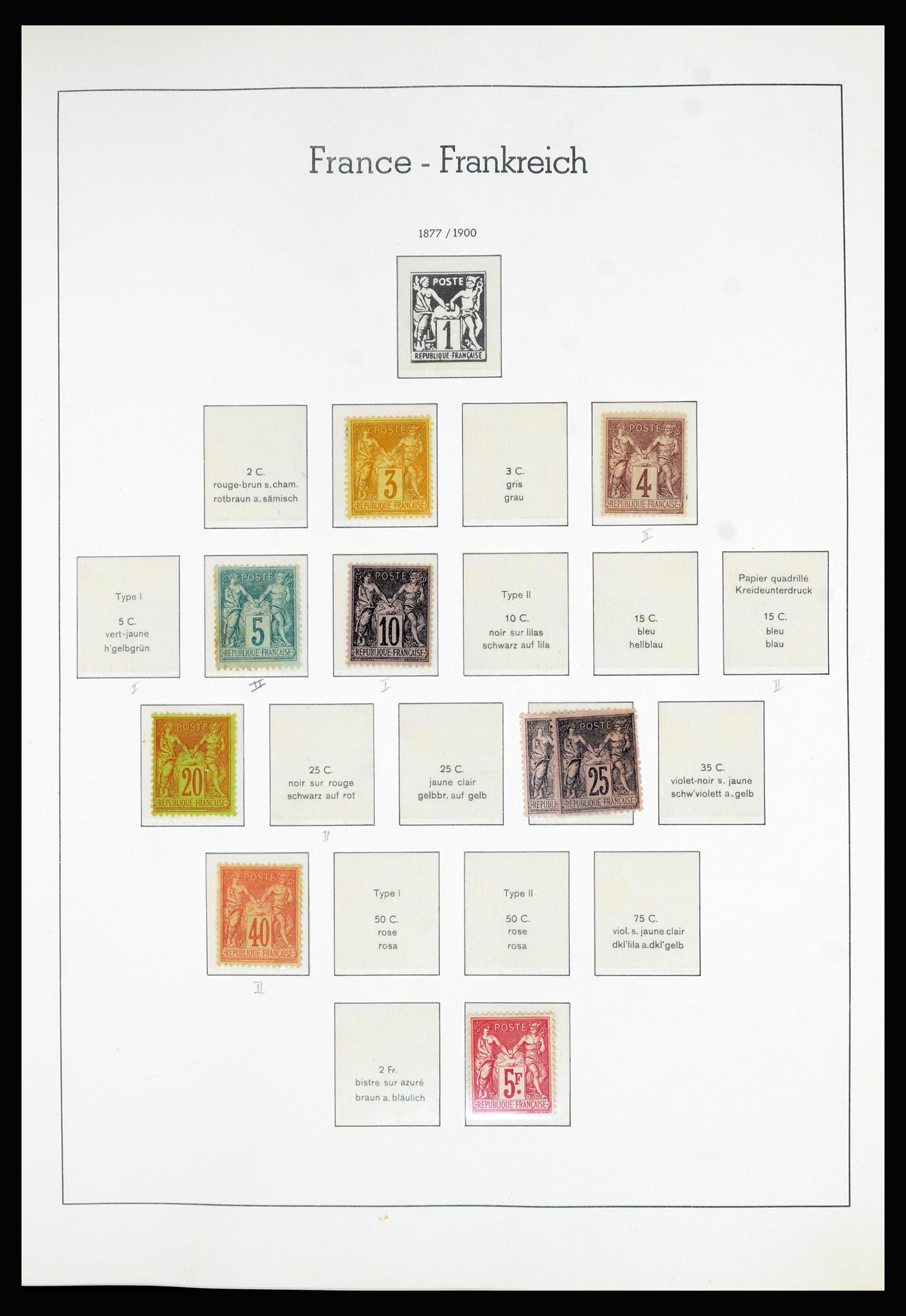 36694 004 - Postzegelverzameling 36694 Frankrijk 1863-2006.
