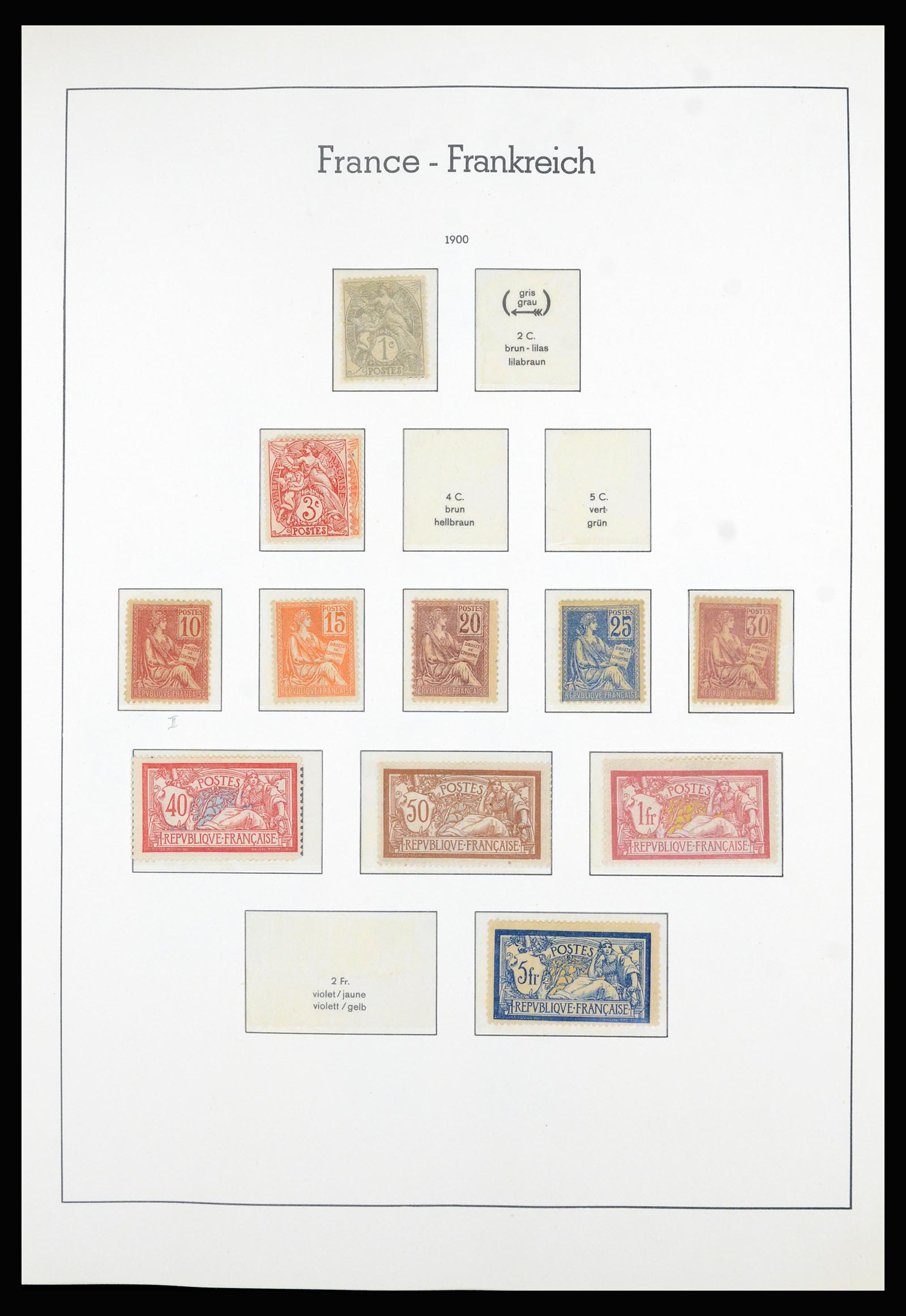 36694 005 - Postzegelverzameling 36694 Frankrijk 1863-2006.