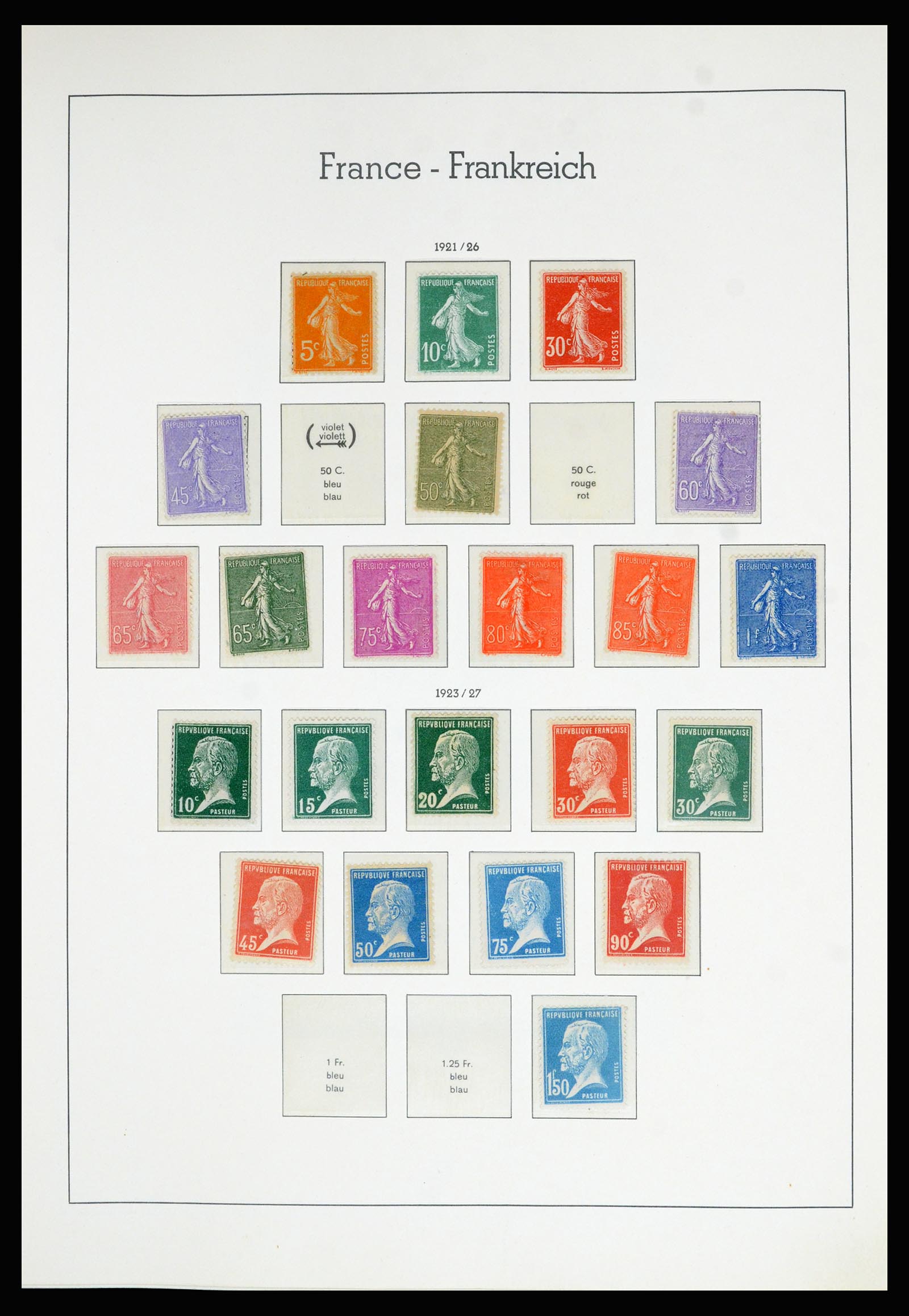36694 010 - Postzegelverzameling 36694 Frankrijk 1863-2006.