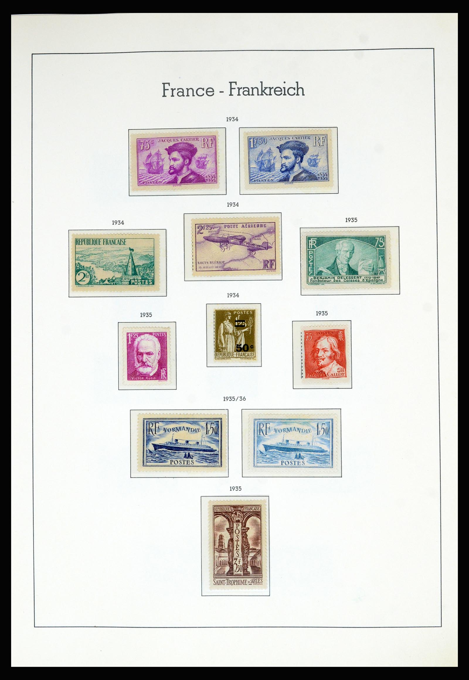 36694 018 - Postzegelverzameling 36694 Frankrijk 1863-2006.