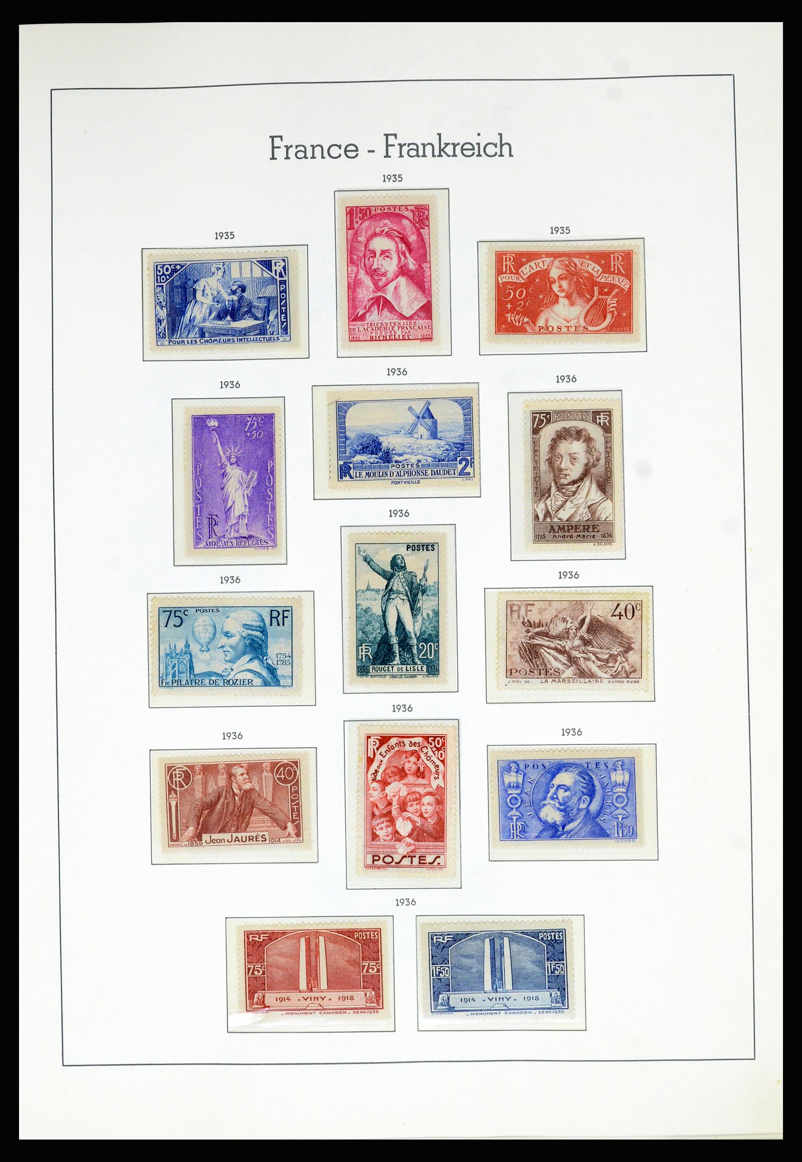 36694 019 - Postzegelverzameling 36694 Frankrijk 1863-2006.
