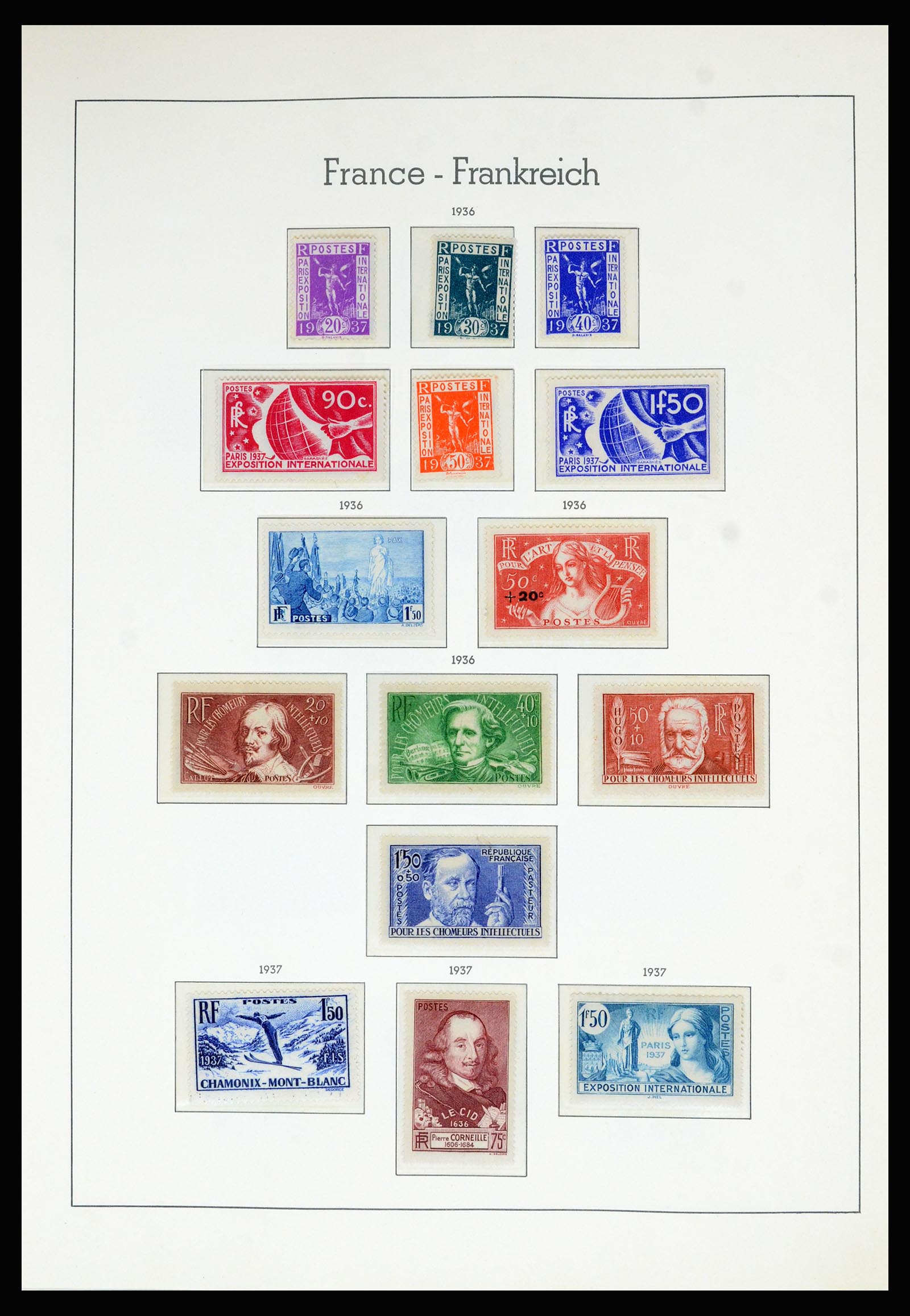 36694 021 - Postzegelverzameling 36694 Frankrijk 1863-2006.