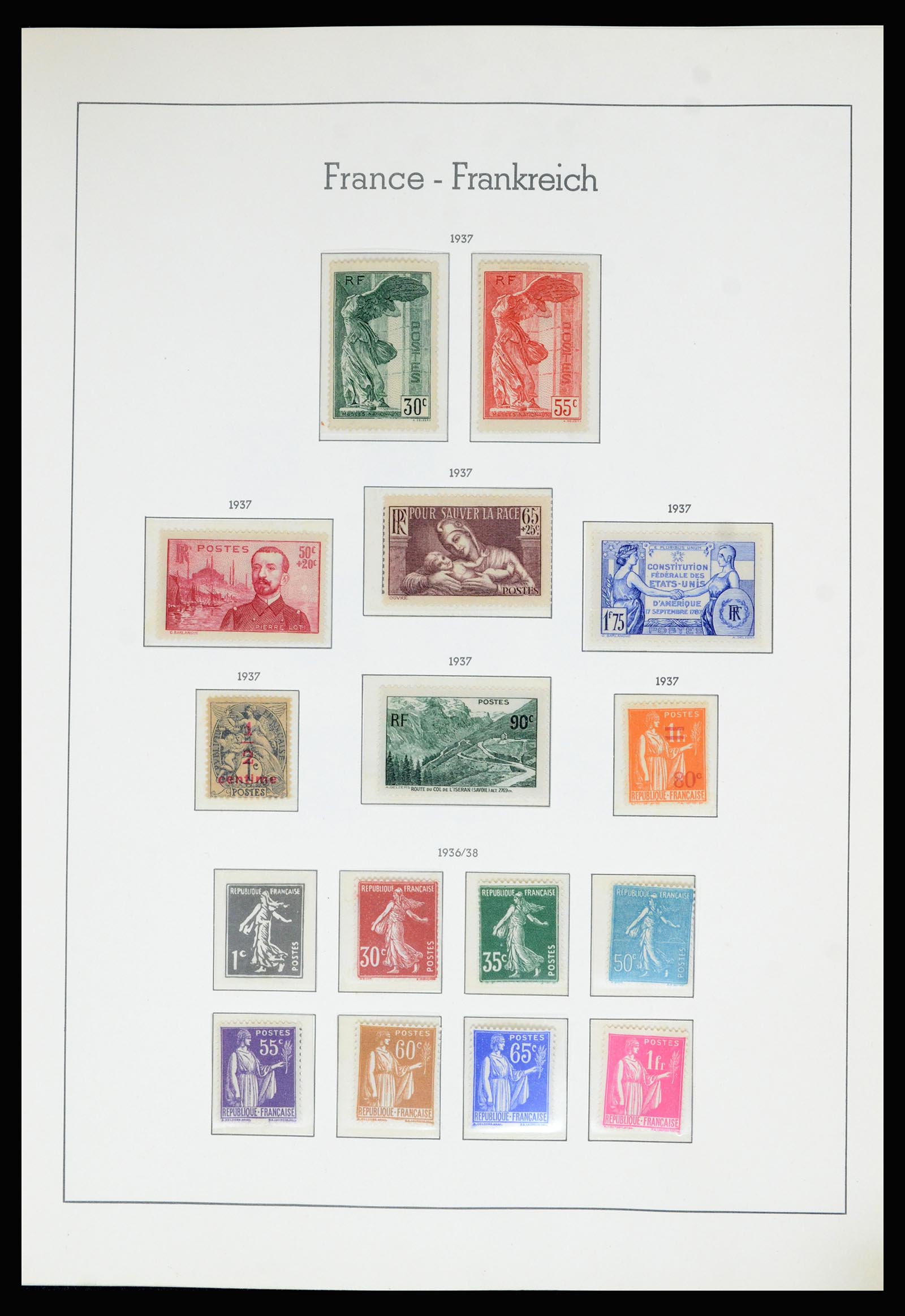 36694 024 - Postzegelverzameling 36694 Frankrijk 1863-2006.