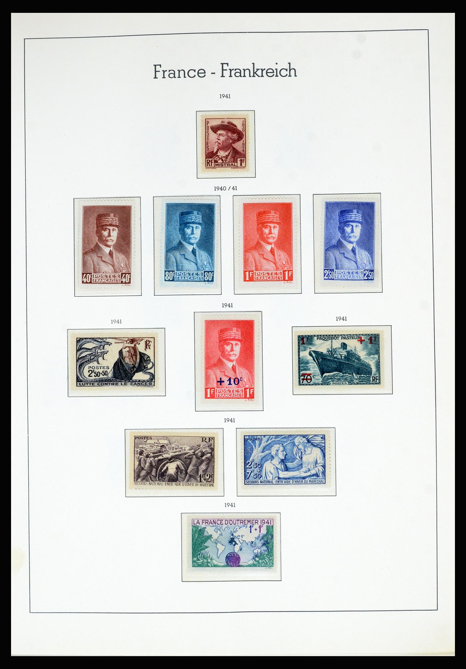 36694 036 - Postzegelverzameling 36694 Frankrijk 1863-2006.