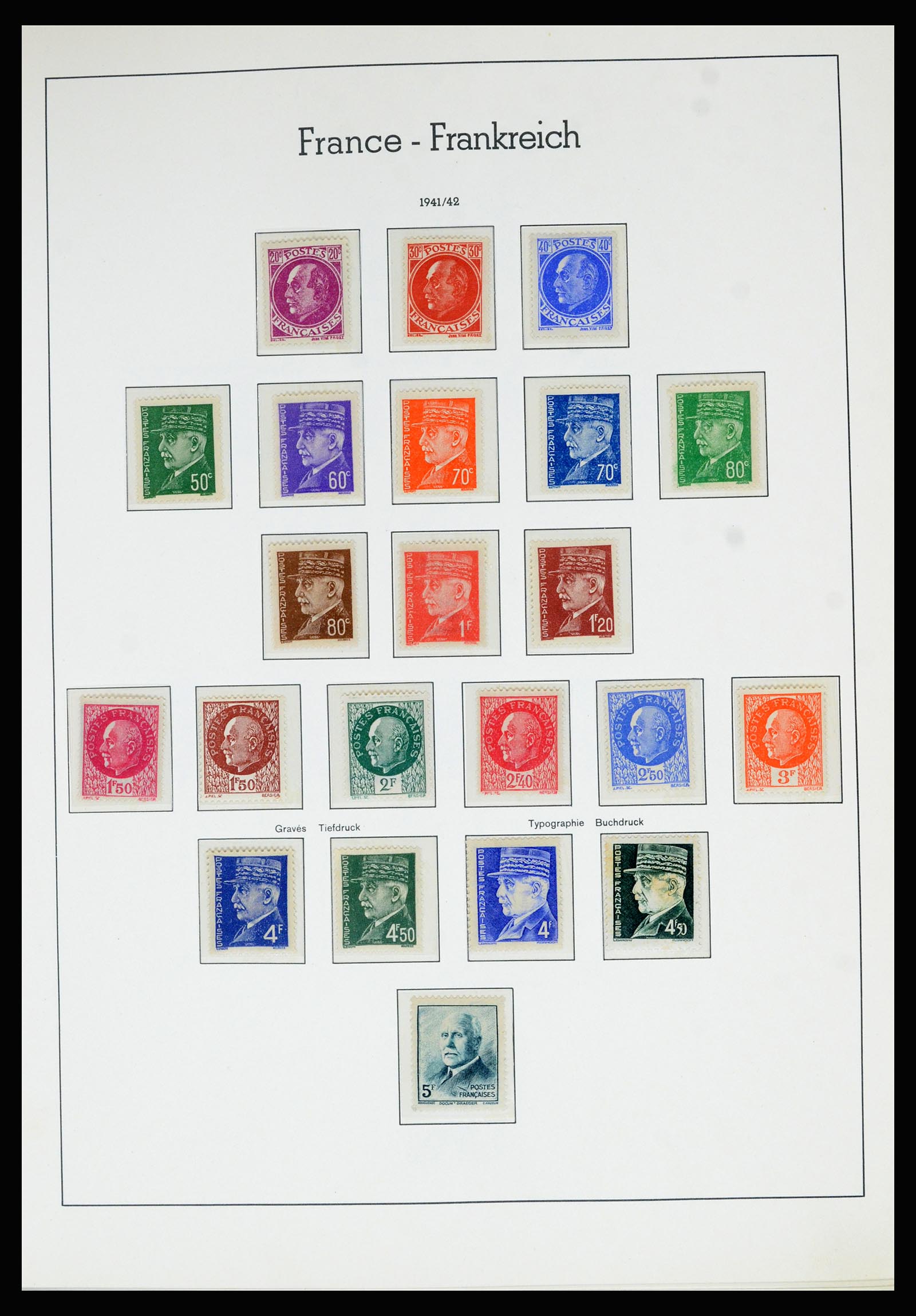 36694 037 - Postzegelverzameling 36694 Frankrijk 1863-2006.