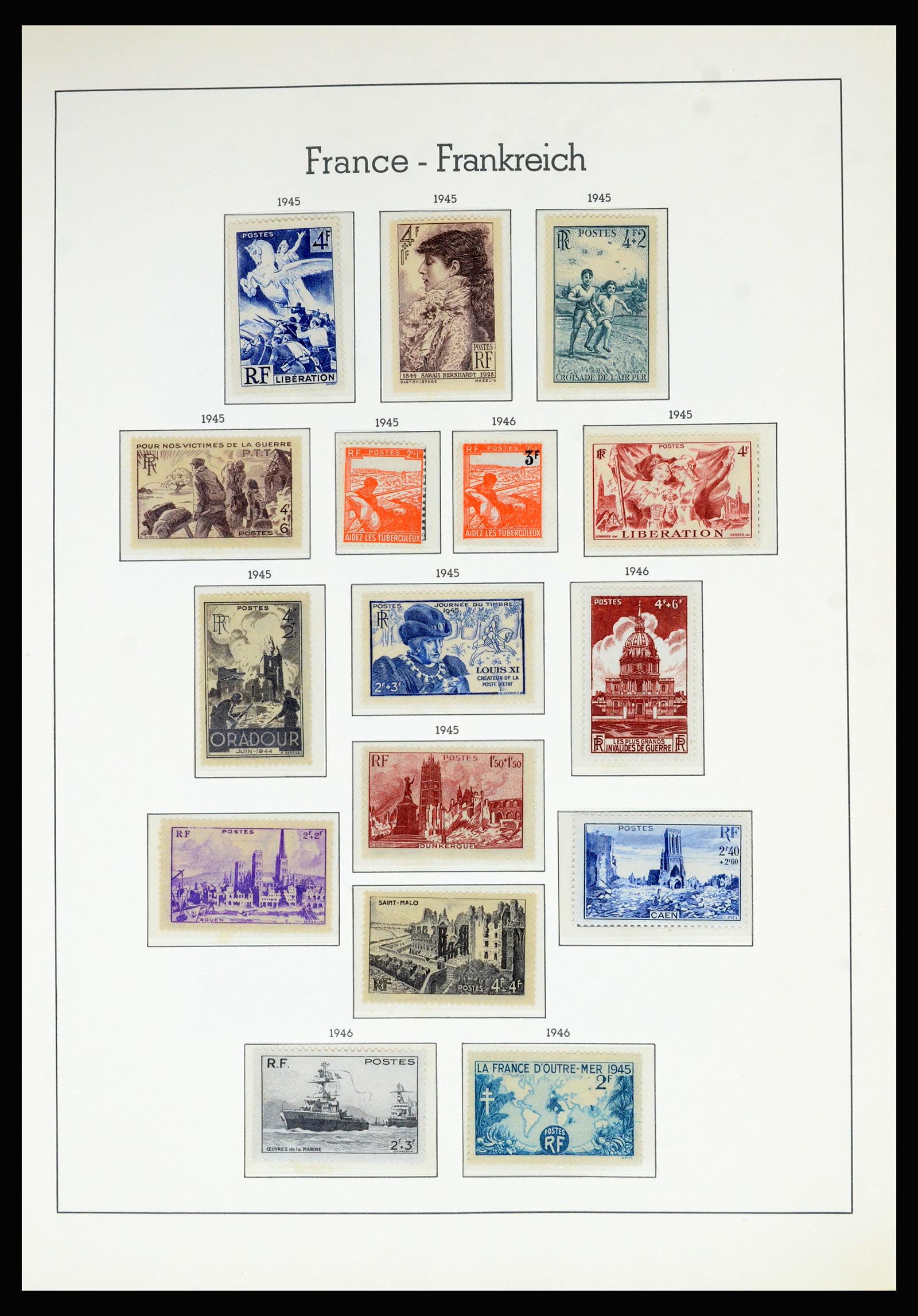 36694 053 - Postzegelverzameling 36694 Frankrijk 1863-2006.