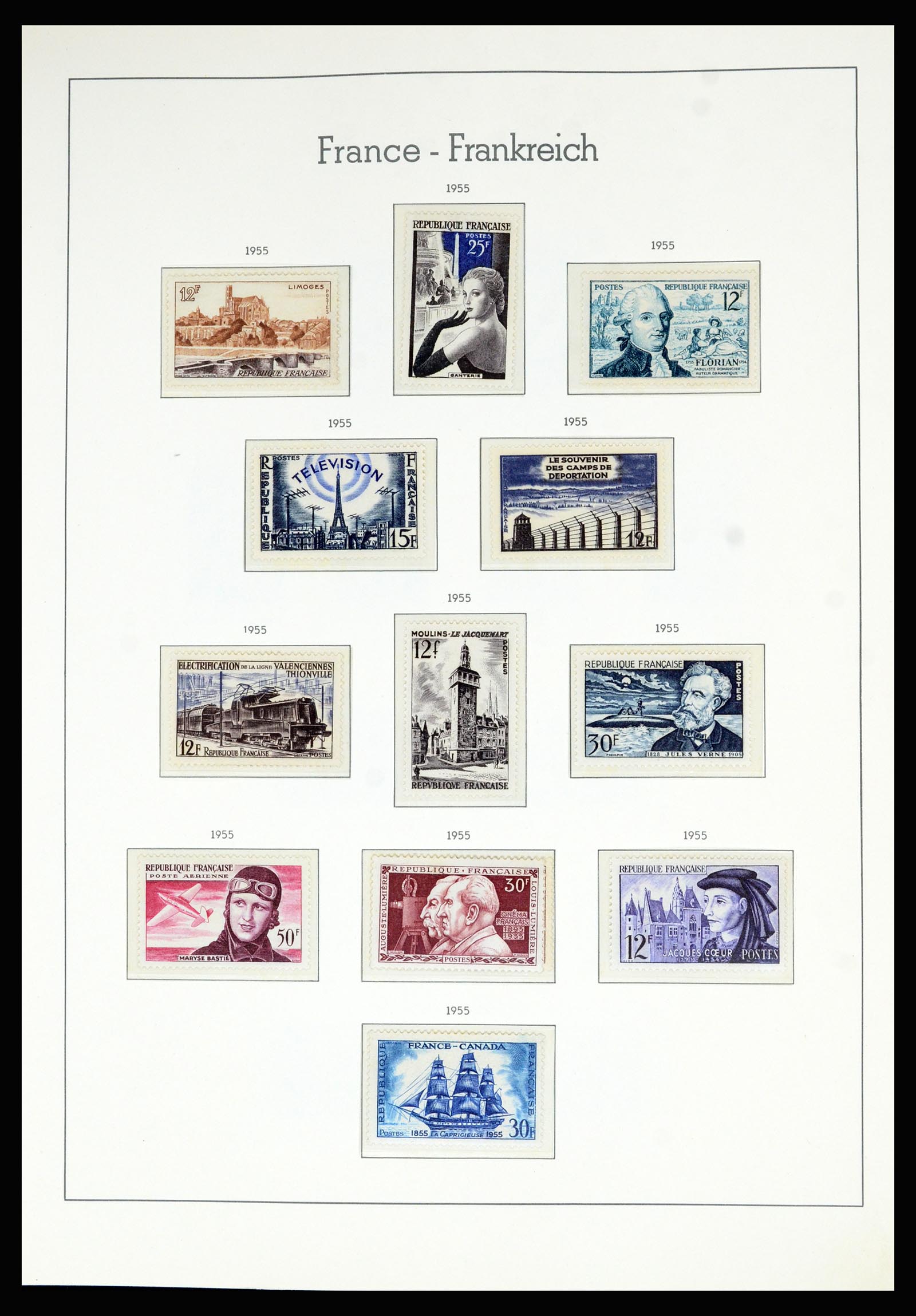 36694 074 - Postzegelverzameling 36694 Frankrijk 1863-2006.