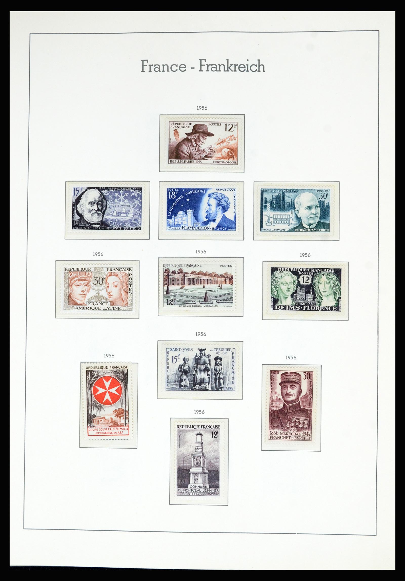 36694 077 - Postzegelverzameling 36694 Frankrijk 1863-2006.