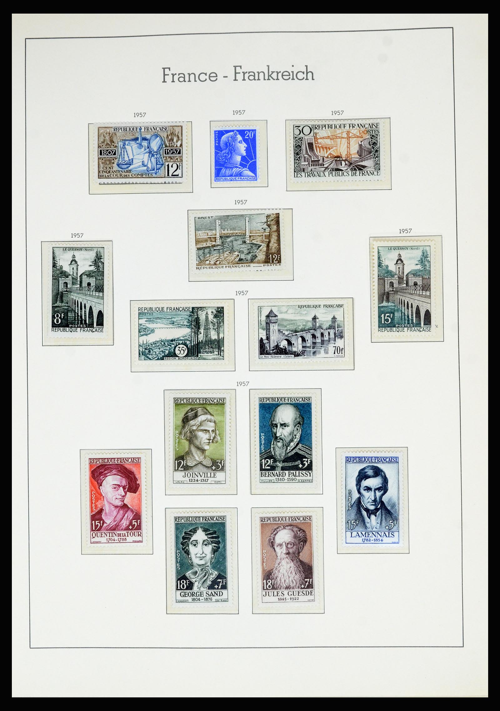 36694 081 - Postzegelverzameling 36694 Frankrijk 1863-2006.