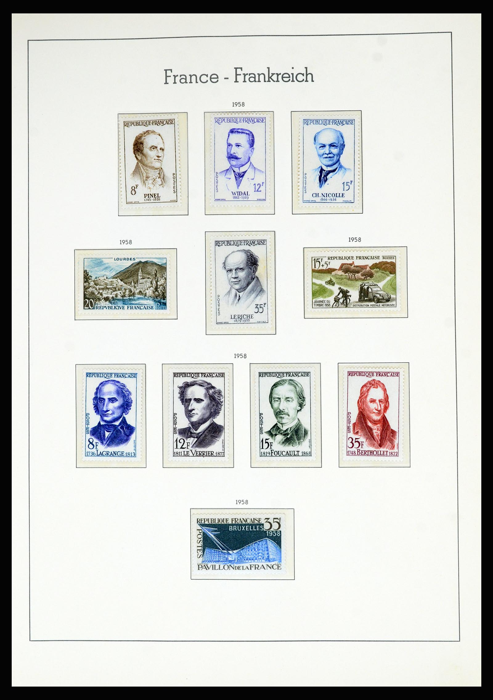 36694 084 - Postzegelverzameling 36694 Frankrijk 1863-2006.