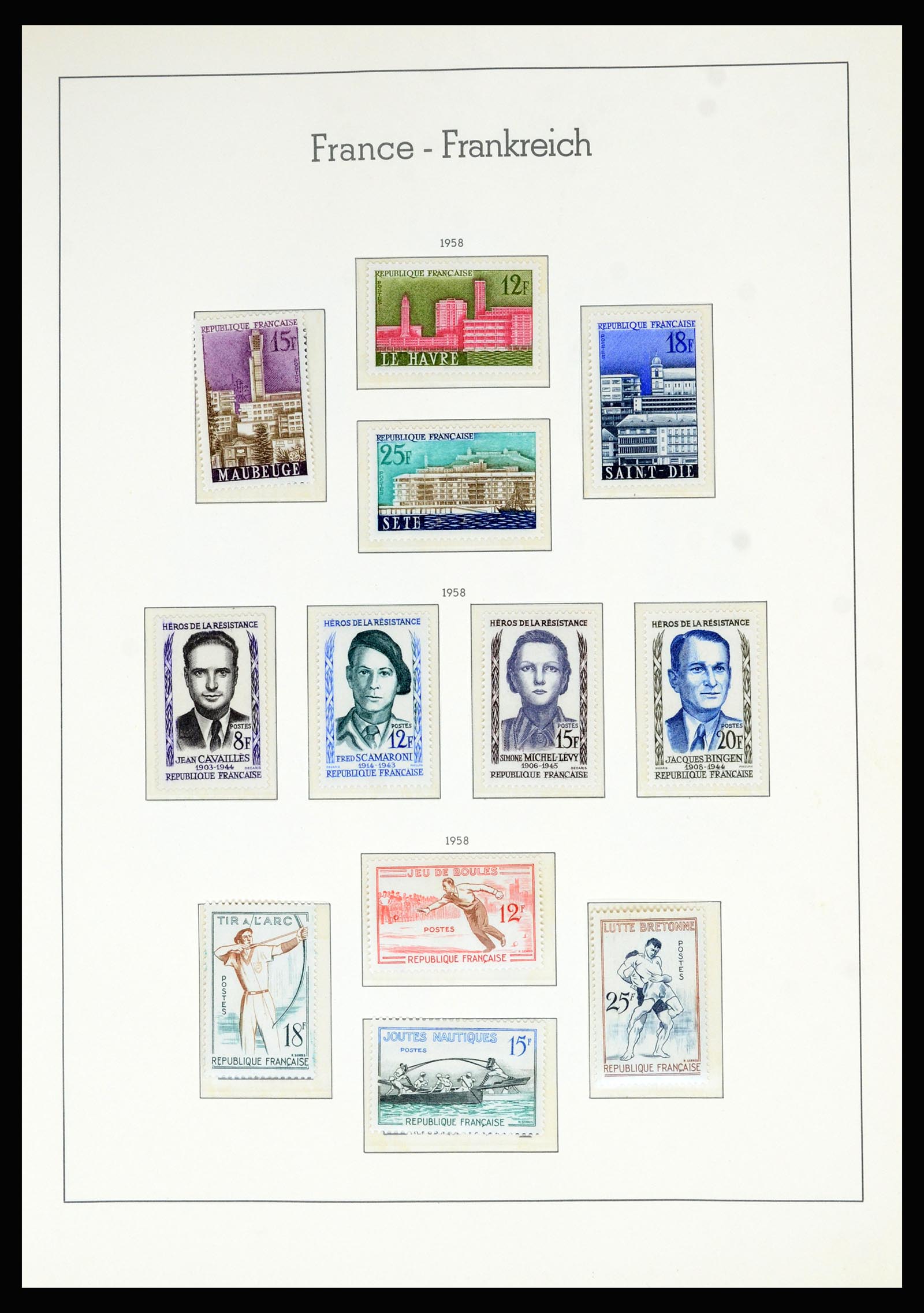 36694 085 - Postzegelverzameling 36694 Frankrijk 1863-2006.
