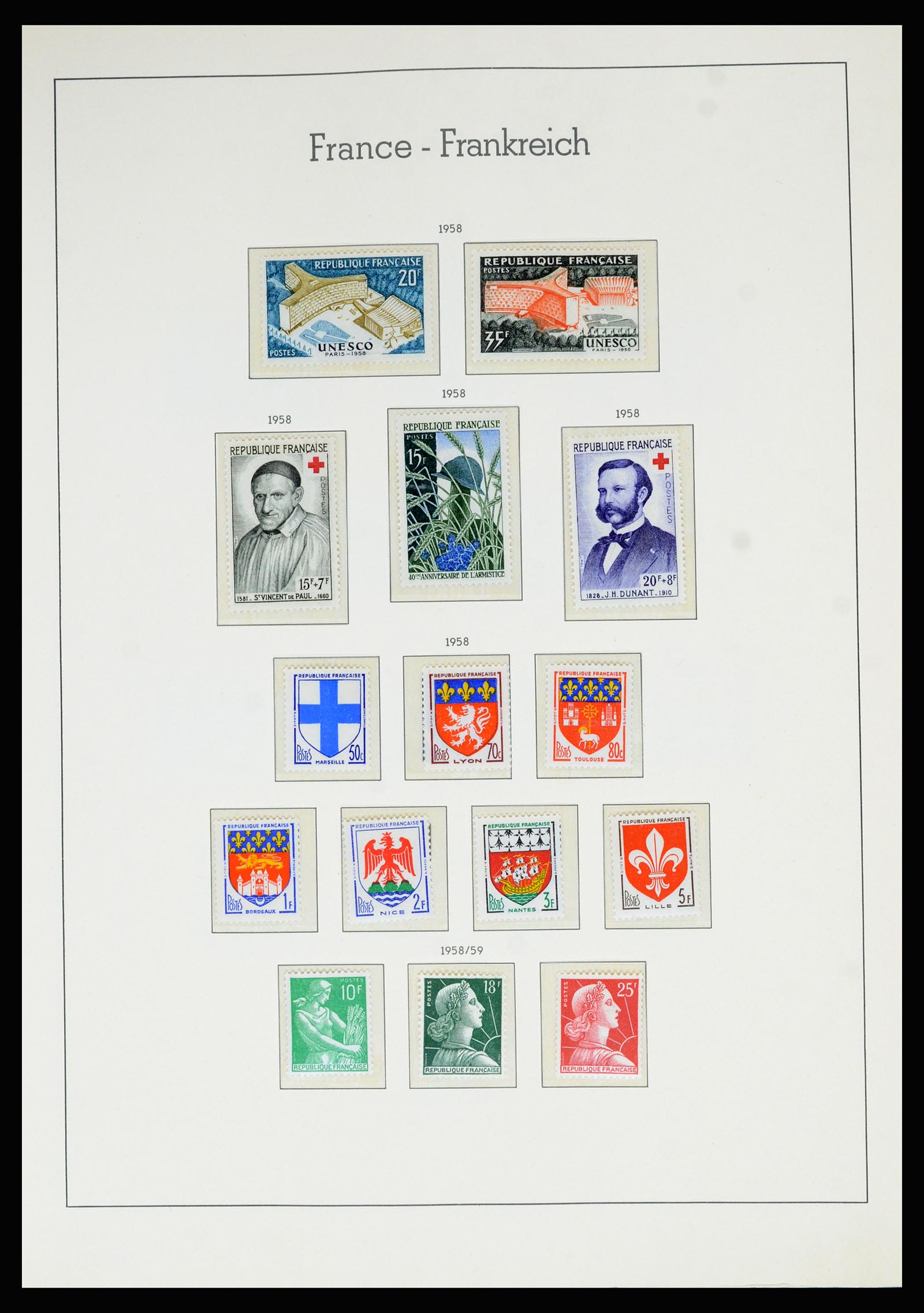 36694 087 - Postzegelverzameling 36694 Frankrijk 1863-2006.