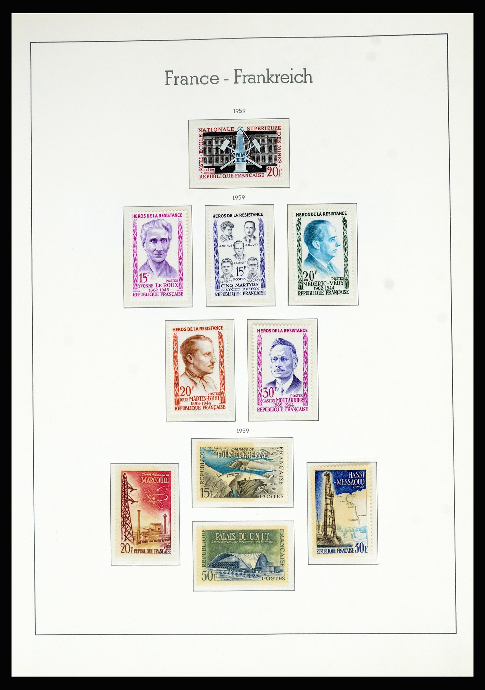 36694 089 - Postzegelverzameling 36694 Frankrijk 1863-2006.