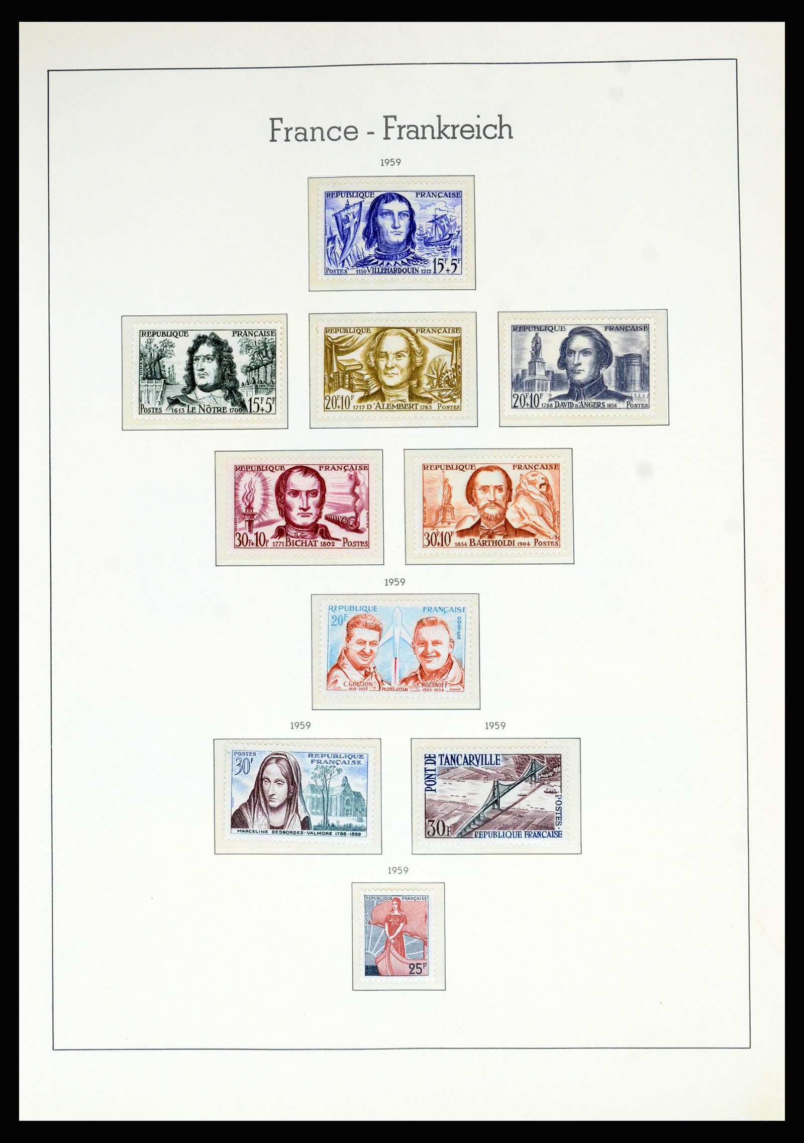36694 090 - Postzegelverzameling 36694 Frankrijk 1863-2006.