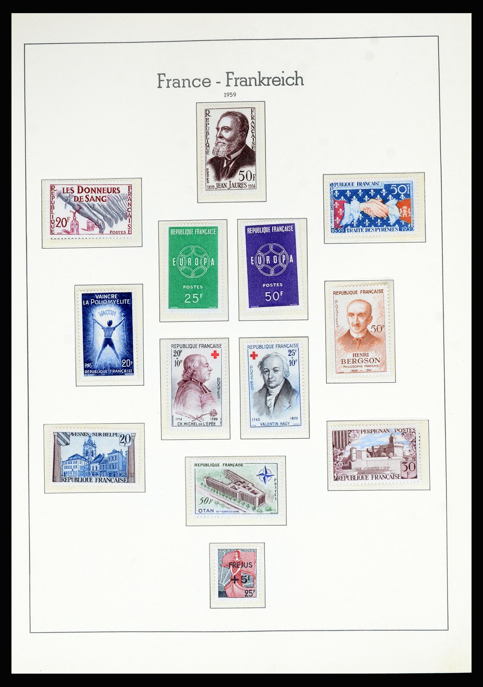 36694 091 - Postzegelverzameling 36694 Frankrijk 1863-2006.