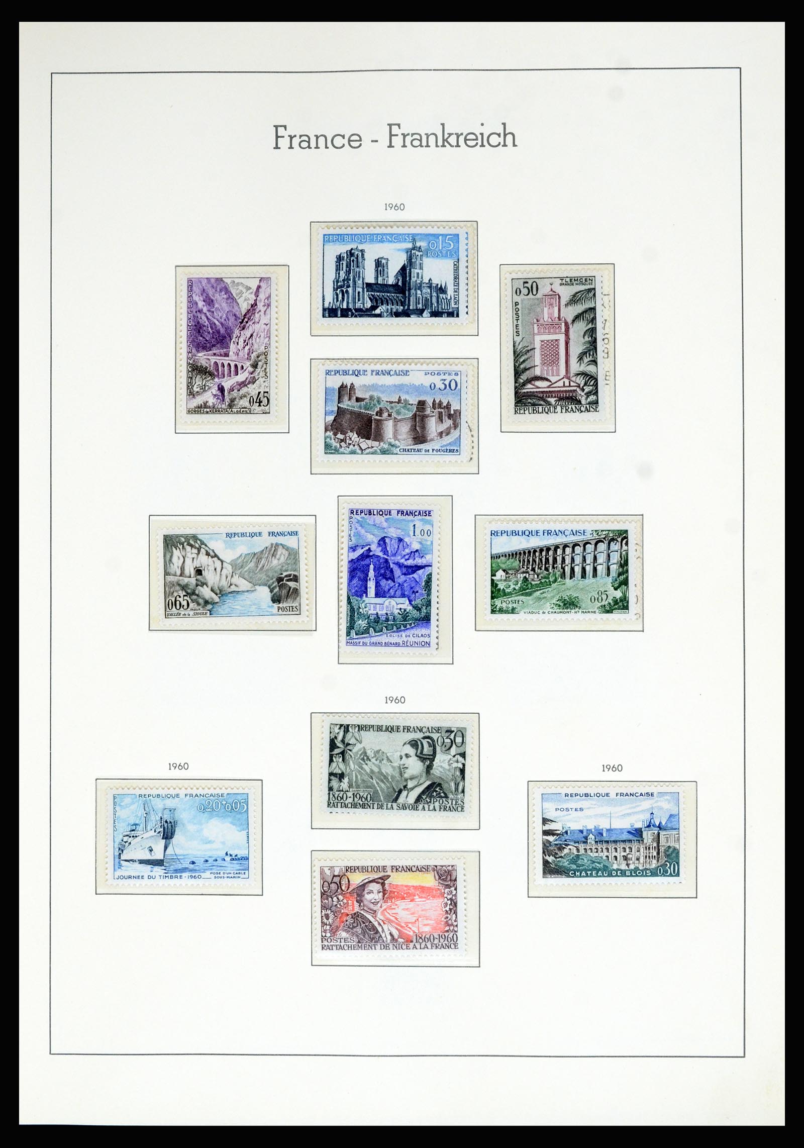 36694 094 - Postzegelverzameling 36694 Frankrijk 1863-2006.
