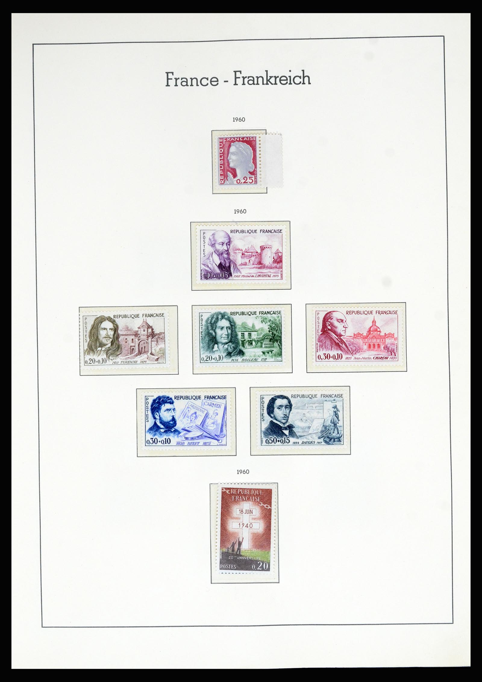 36694 096 - Postzegelverzameling 36694 Frankrijk 1863-2006.
