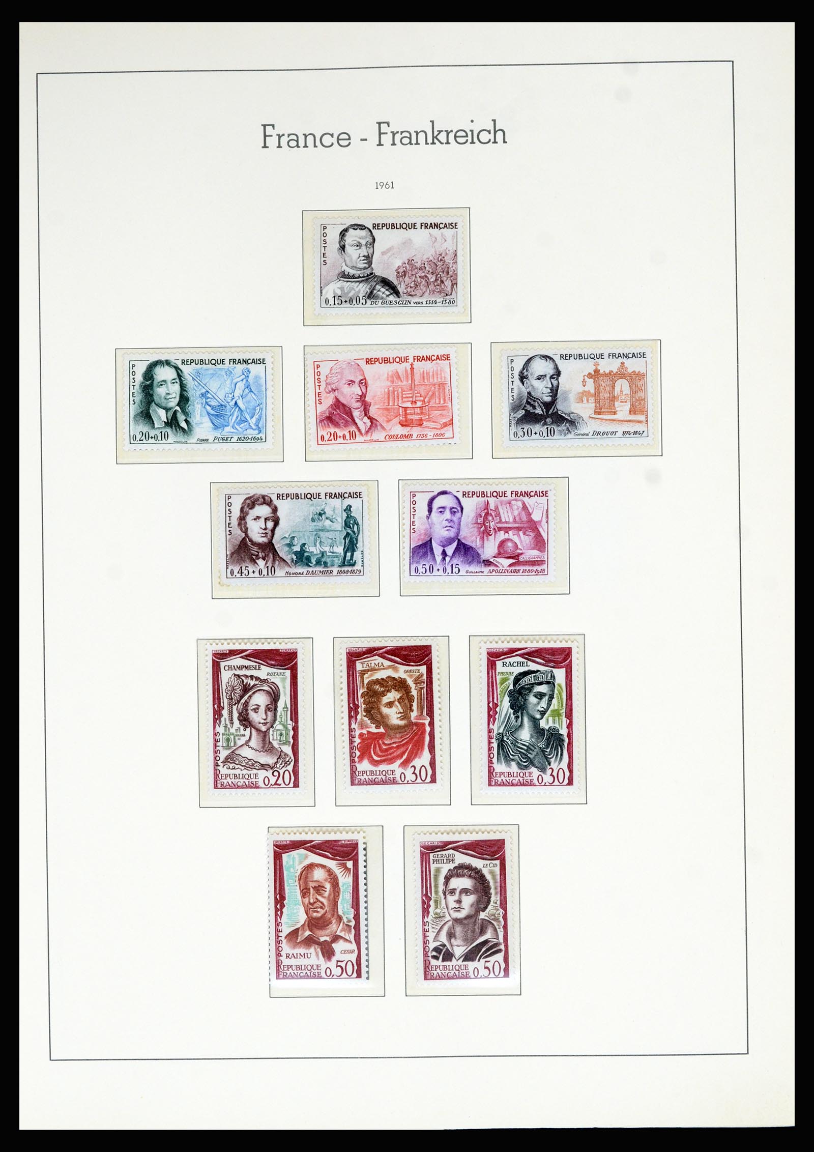 36694 100 - Postzegelverzameling 36694 Frankrijk 1863-2006.