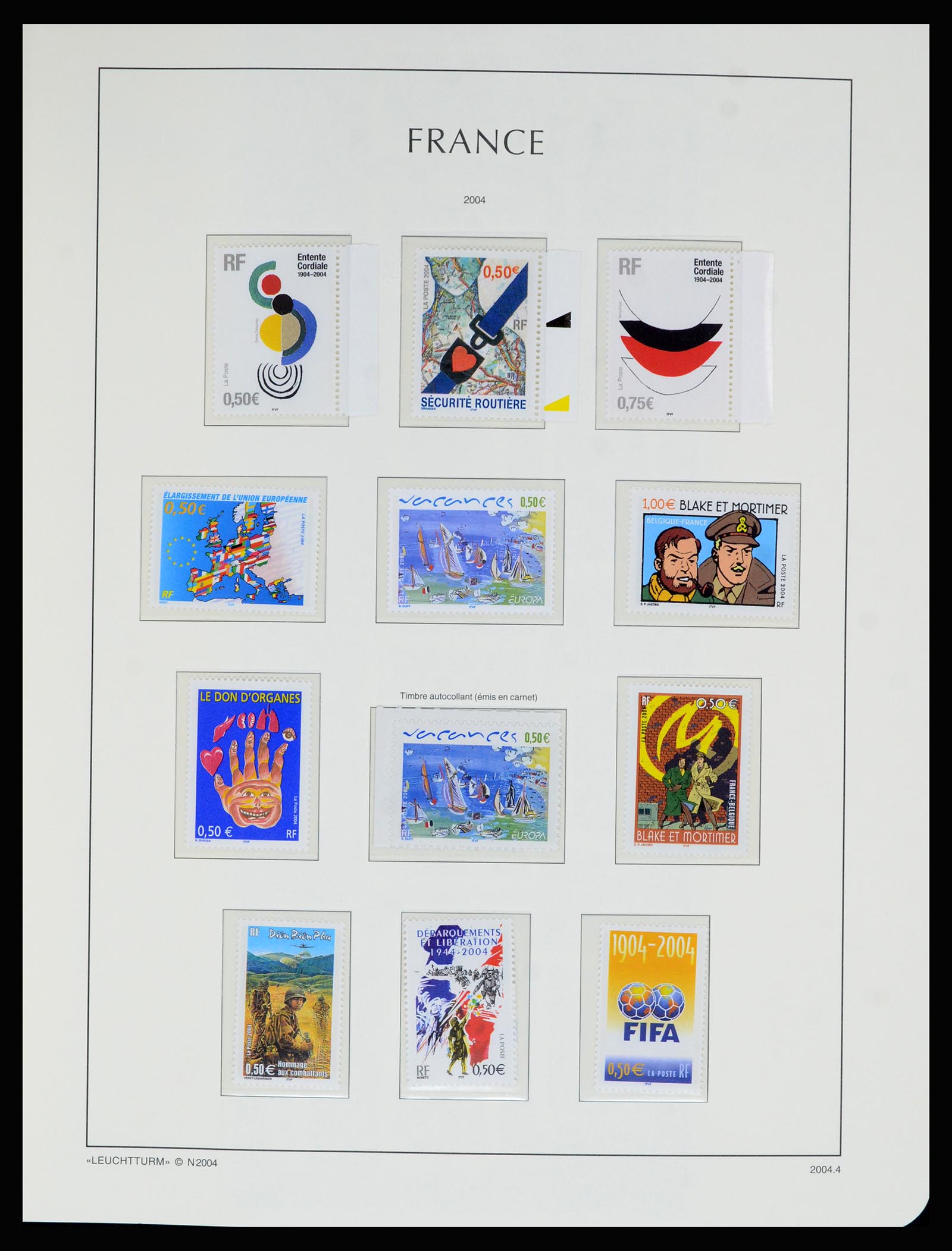 36694 405 - Postzegelverzameling 36694 Frankrijk 1863-2006.