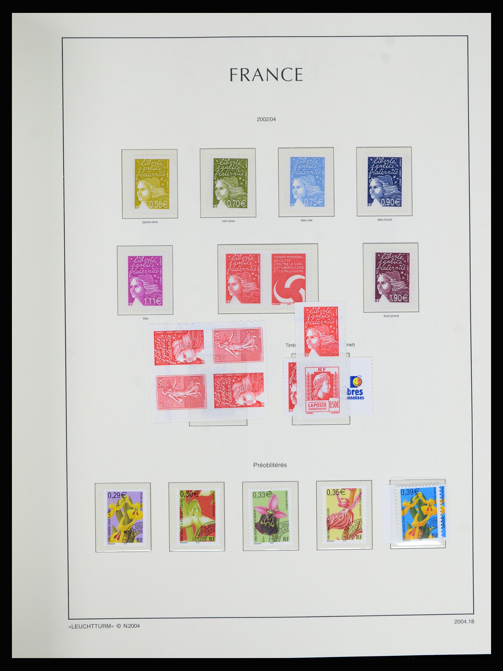 36694 421 - Postzegelverzameling 36694 Frankrijk 1863-2006.
