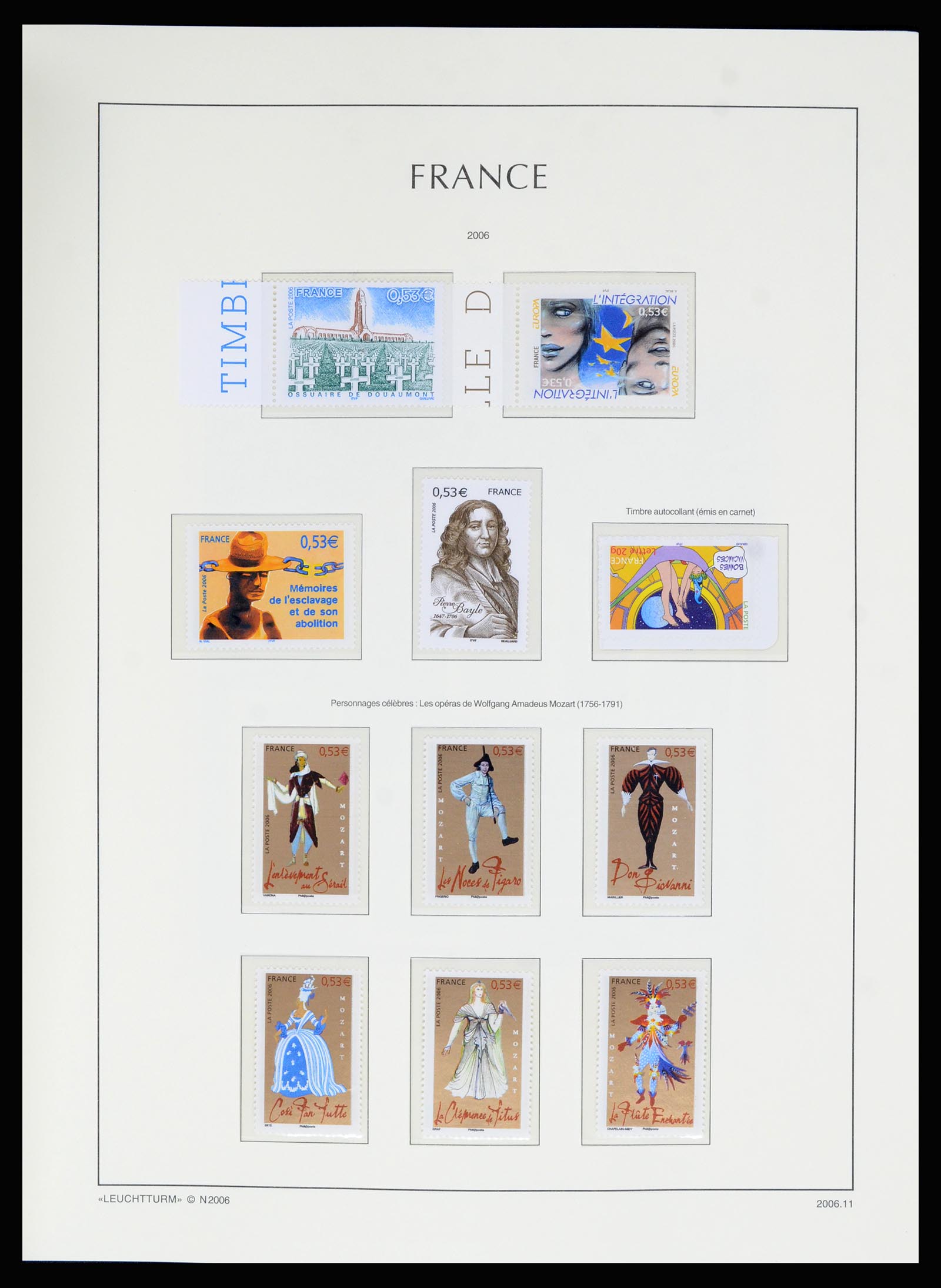 36694 453 - Postzegelverzameling 36694 Frankrijk 1863-2006.
