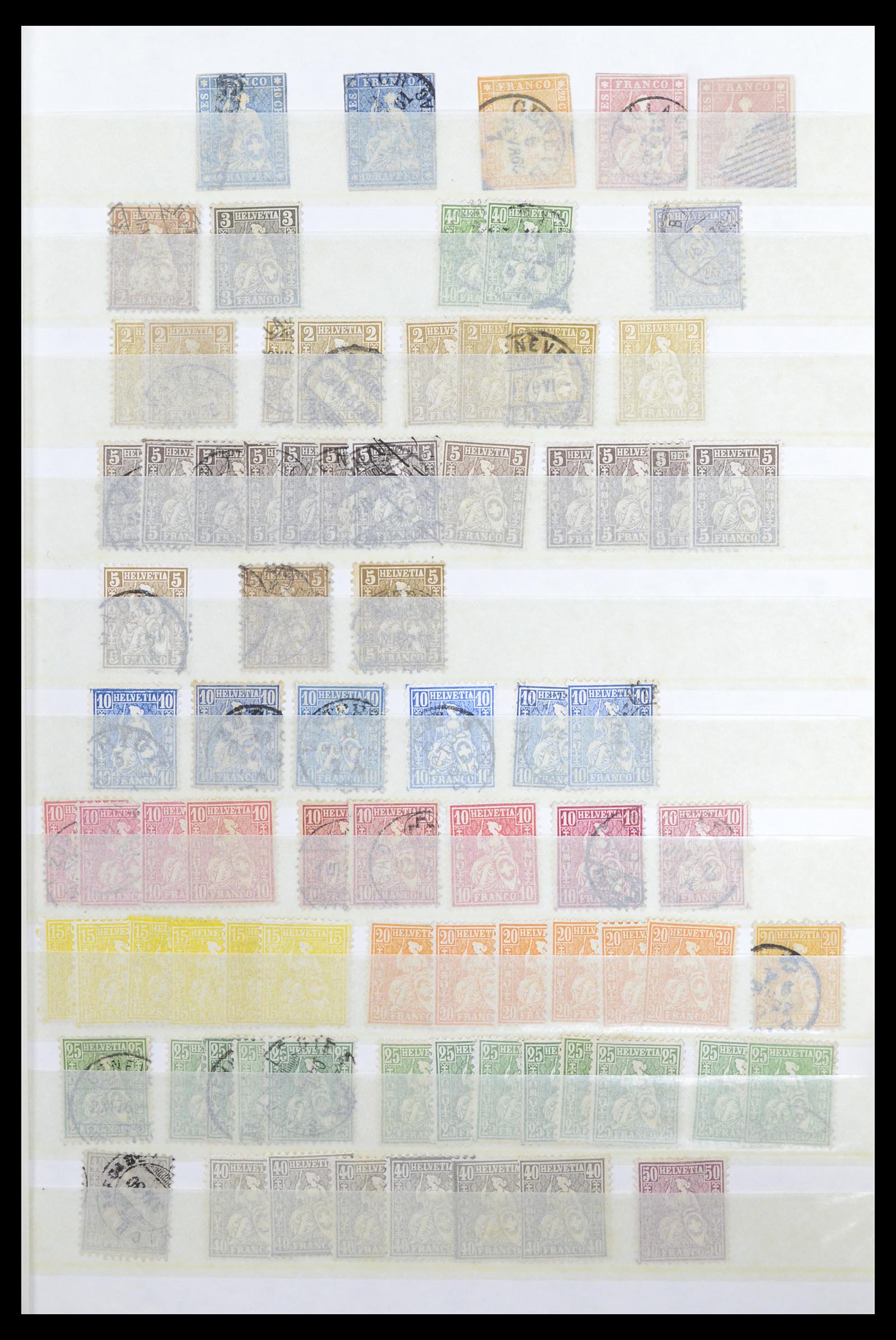 36696 001 - Stamp collection 36696 Switzerland 1854-1980.
