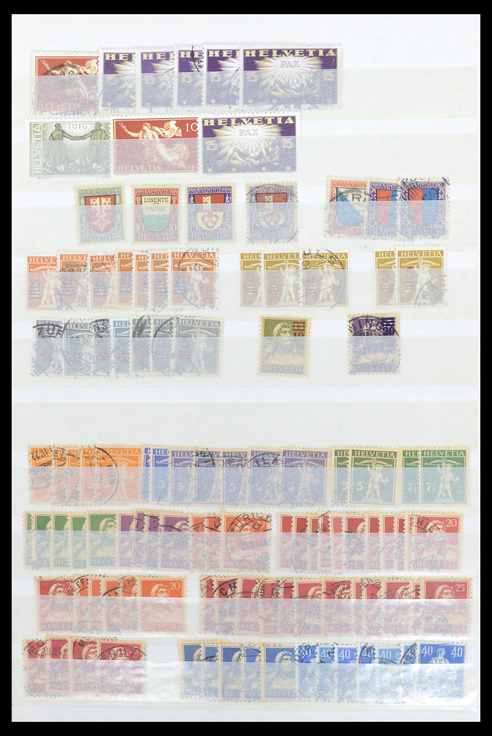 36696 007 - Postzegelverzameling 36696 Zwitserland 1854-1980.