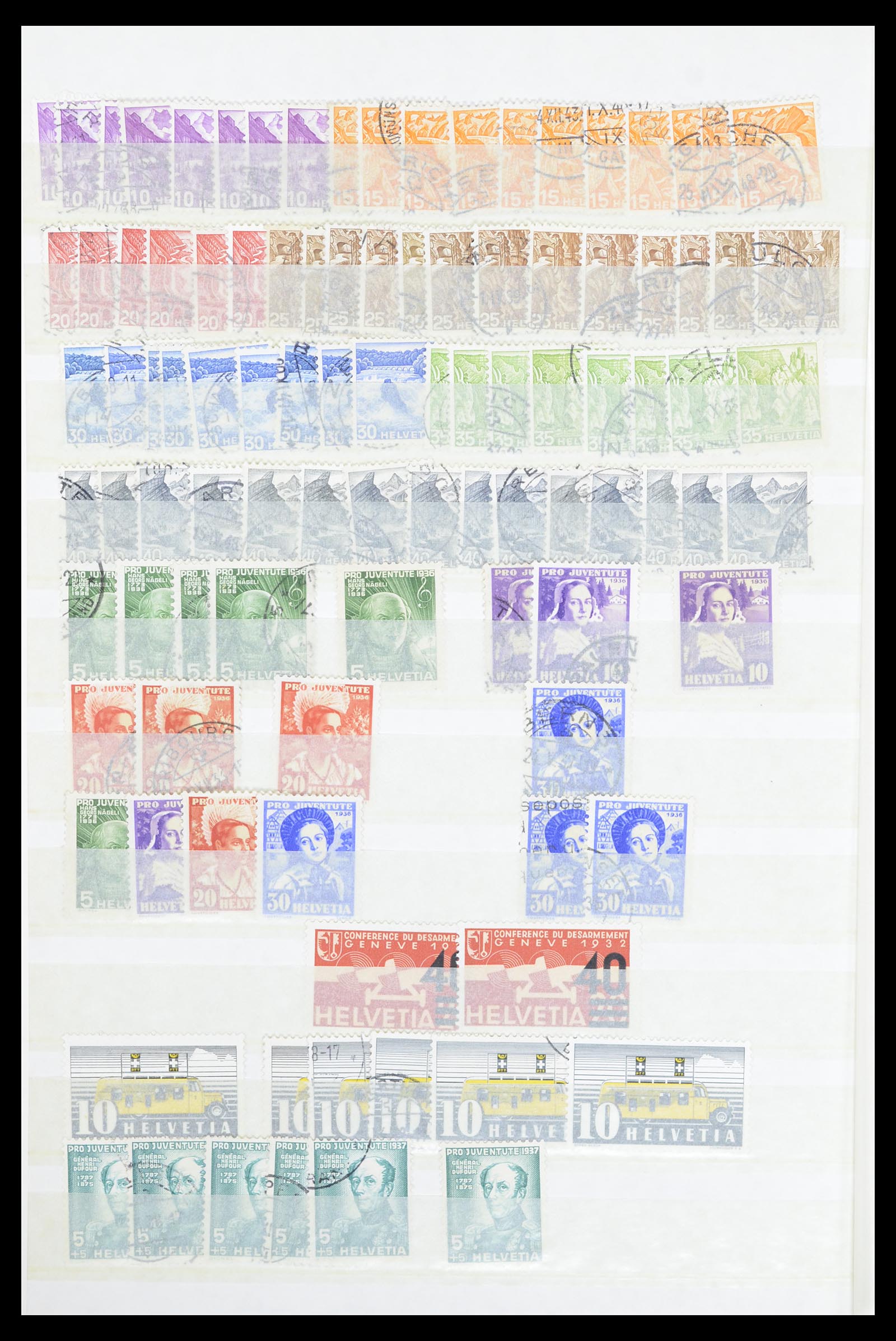36696 016 - Postzegelverzameling 36696 Zwitserland 1854-1980.