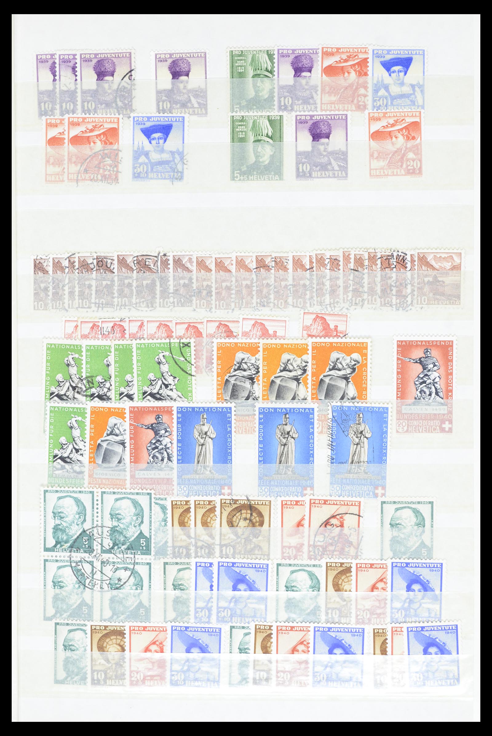 36696 021 - Postzegelverzameling 36696 Zwitserland 1854-1980.