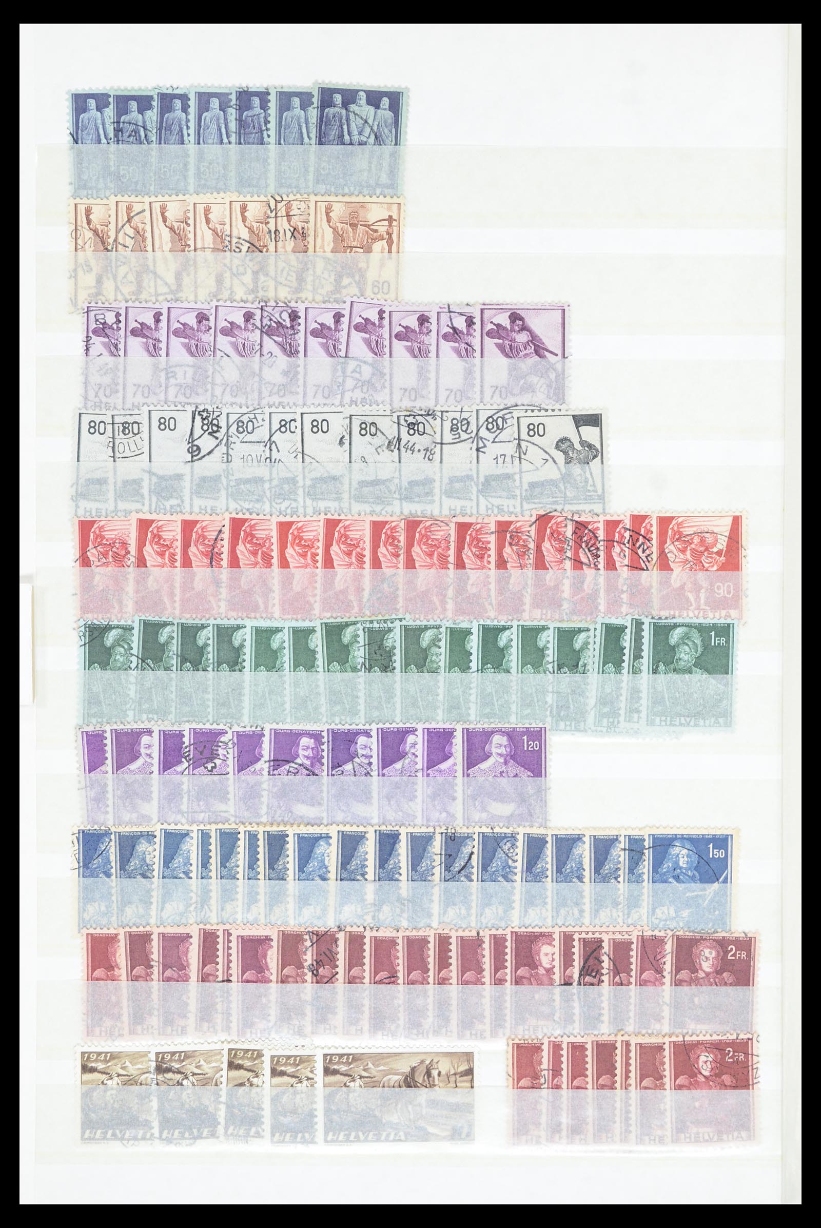 36696 022 - Postzegelverzameling 36696 Zwitserland 1854-1980.