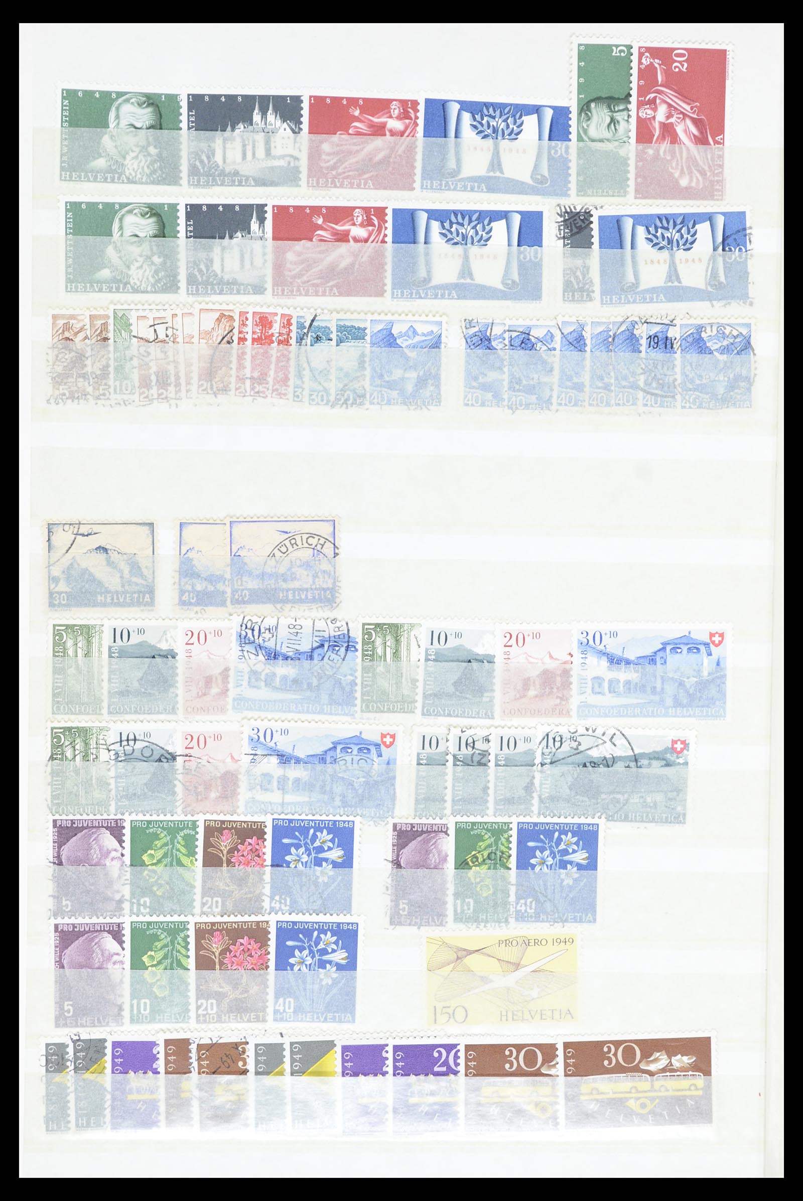 36696 028 - Postzegelverzameling 36696 Zwitserland 1854-1980.
