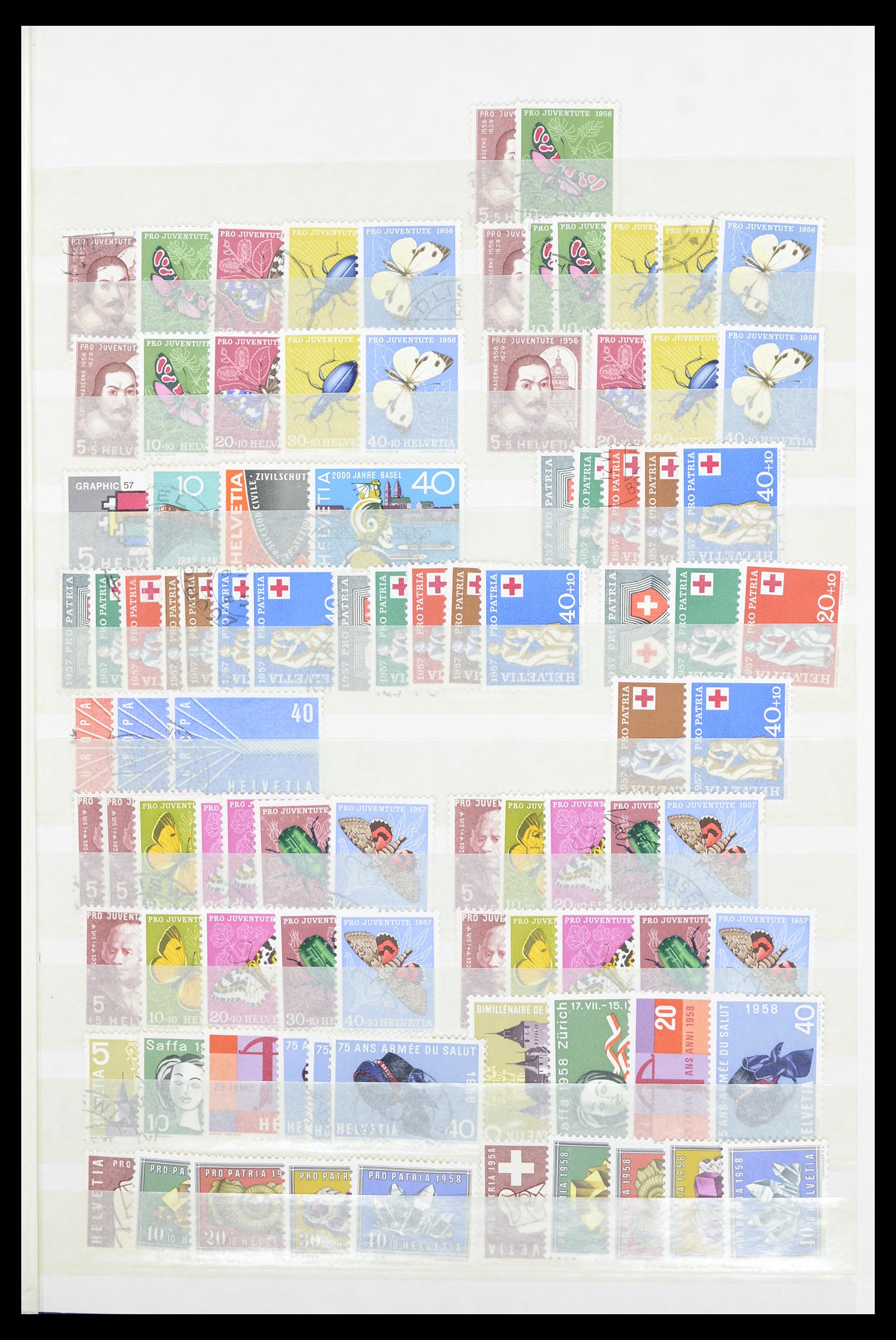 36696 033 - Postzegelverzameling 36696 Zwitserland 1854-1980.