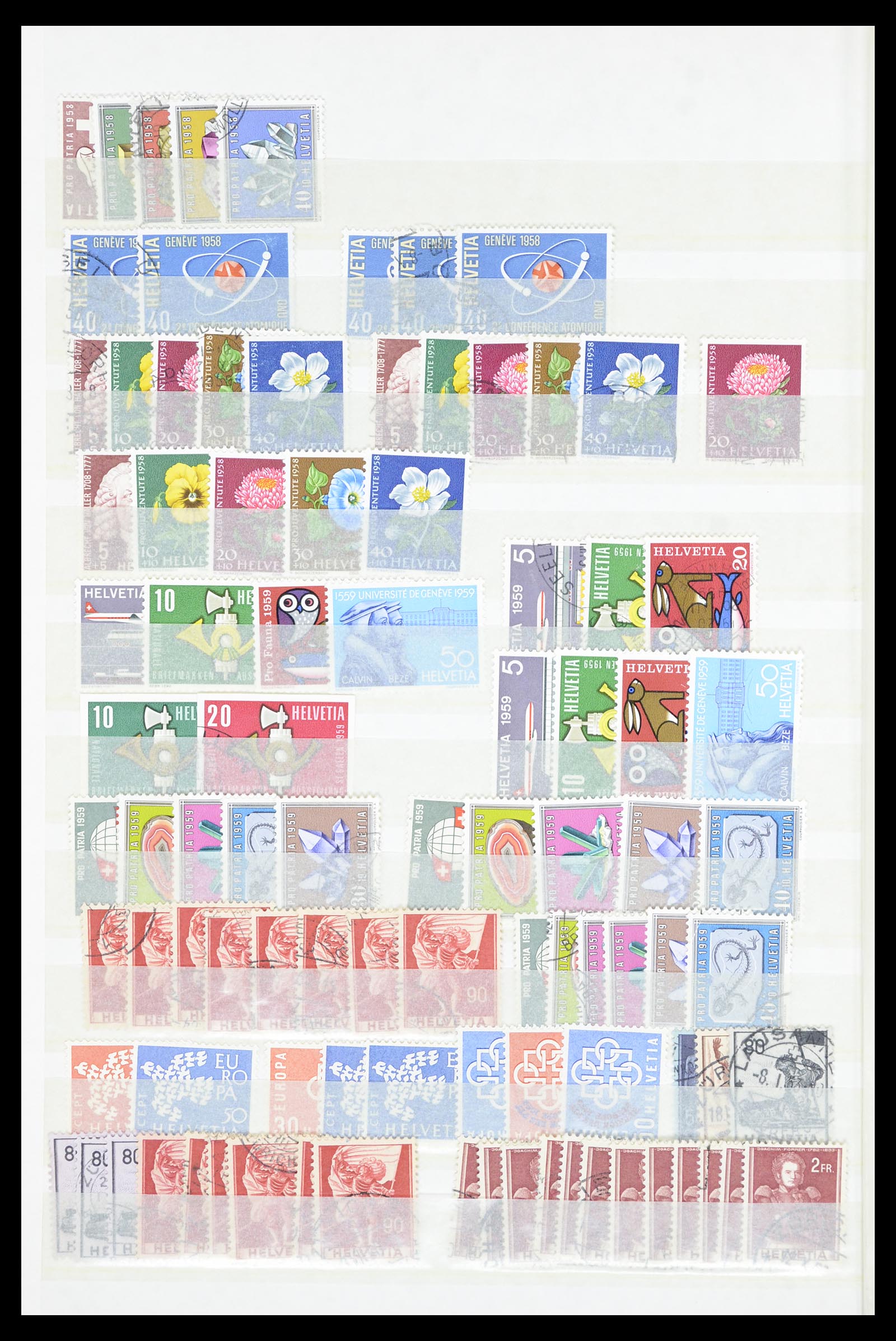 36696 034 - Postzegelverzameling 36696 Zwitserland 1854-1980.