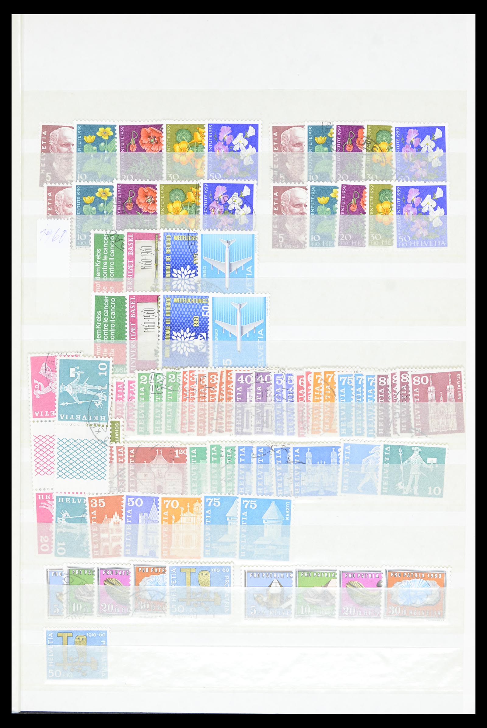 36696 035 - Postzegelverzameling 36696 Zwitserland 1854-1980.