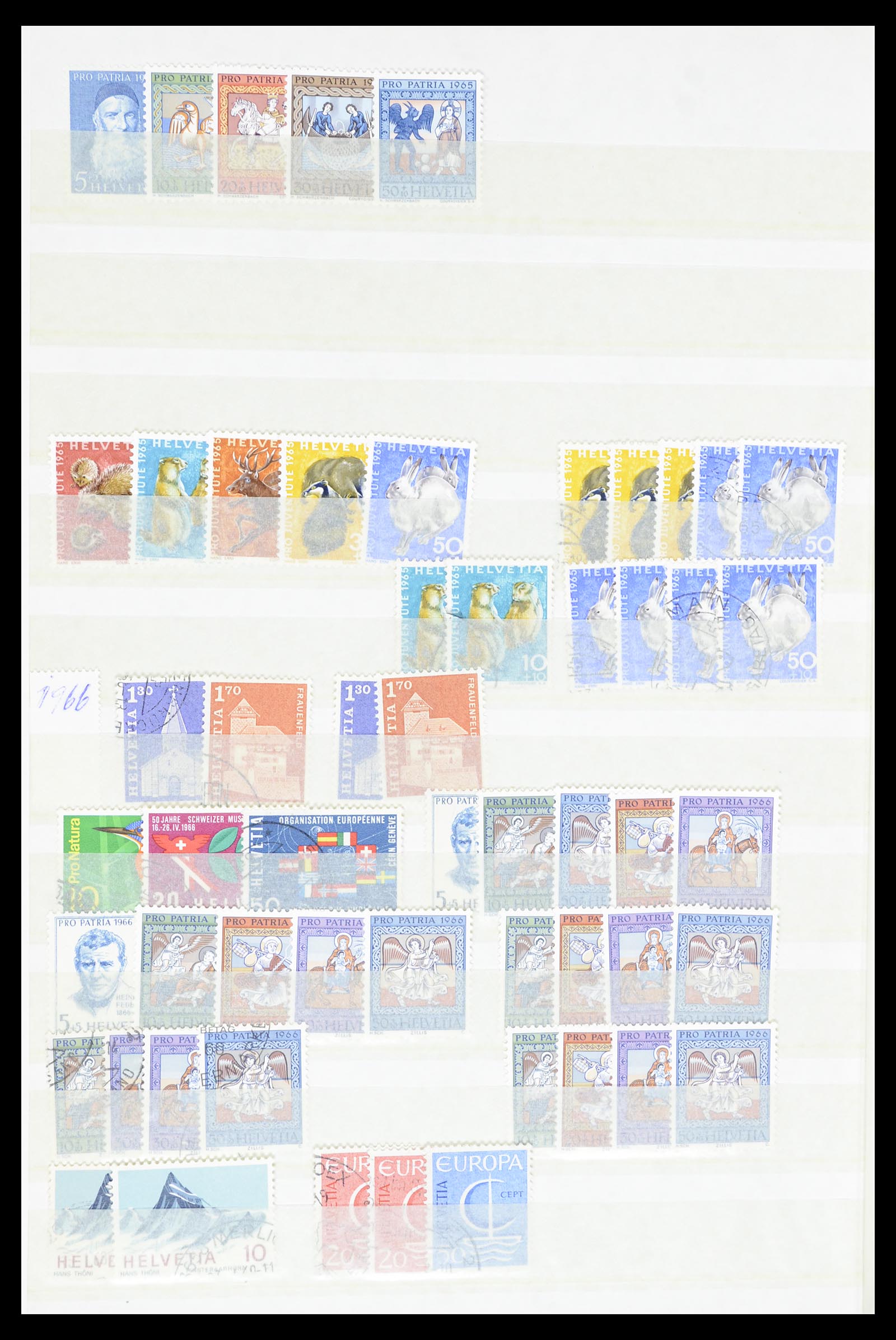 36696 040 - Postzegelverzameling 36696 Zwitserland 1854-1980.