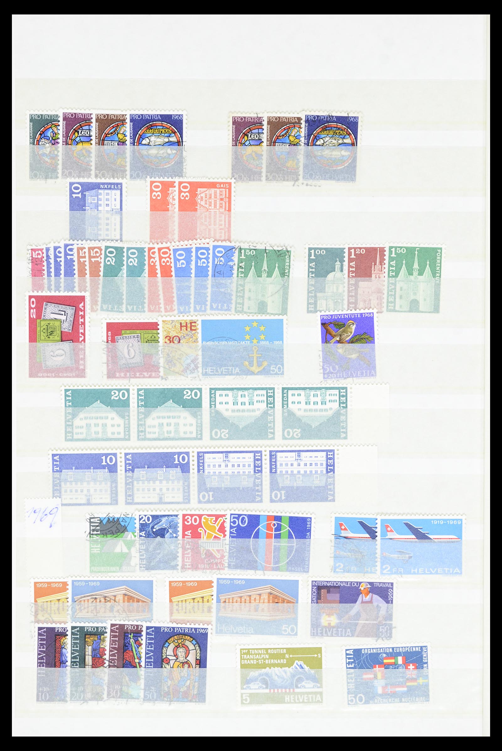 36696 042 - Postzegelverzameling 36696 Zwitserland 1854-1980.