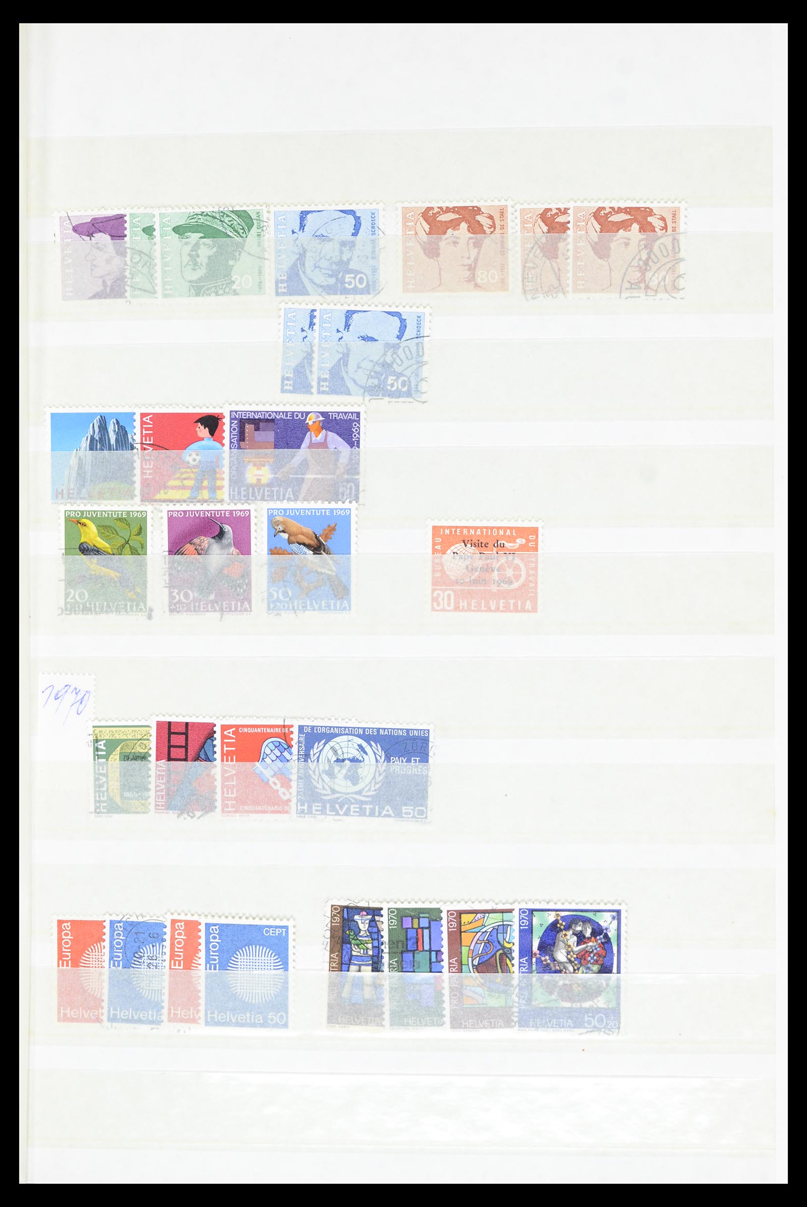 36696 043 - Postzegelverzameling 36696 Zwitserland 1854-1980.
