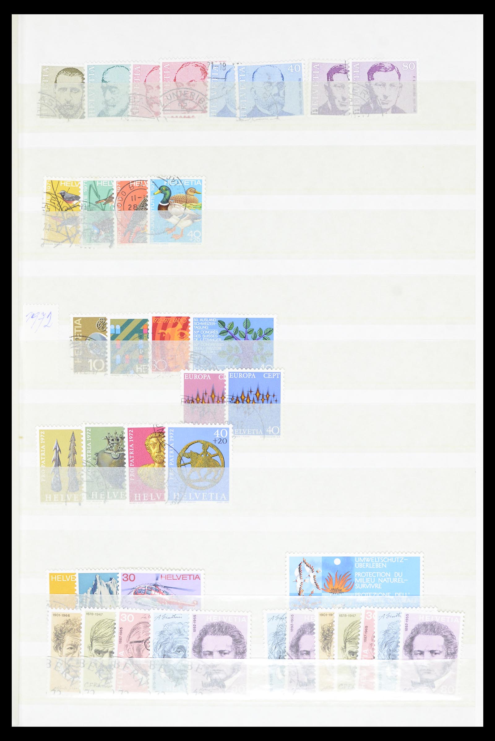 36696 045 - Postzegelverzameling 36696 Zwitserland 1854-1980.