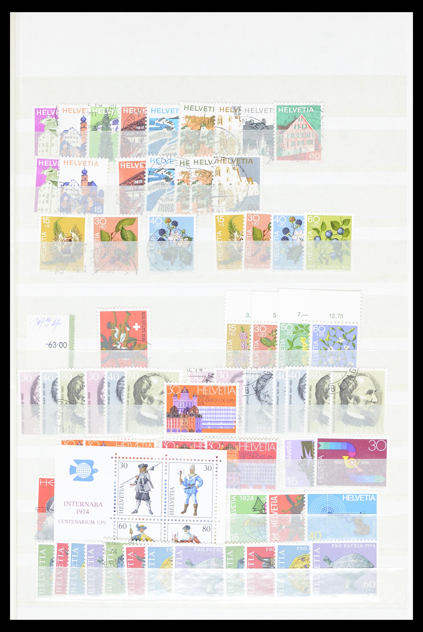 36696 047 - Postzegelverzameling 36696 Zwitserland 1854-1980.