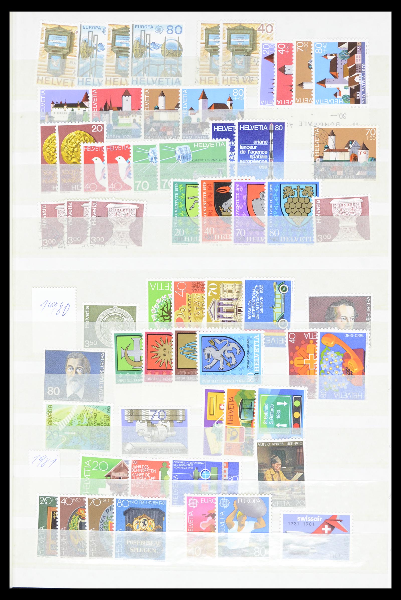 36696 051 - Postzegelverzameling 36696 Zwitserland 1854-1980.