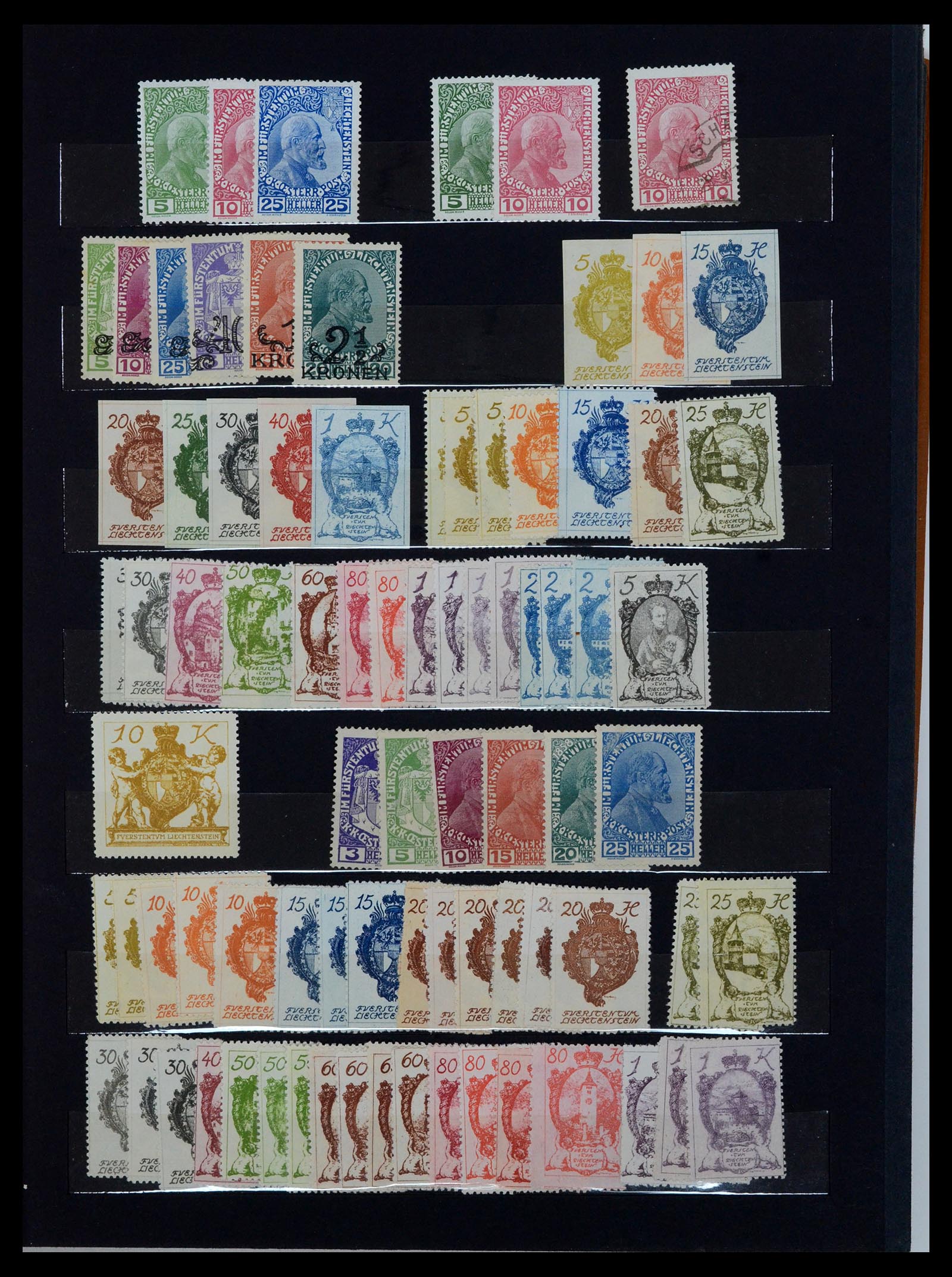 36697 001 - Stamp collection 36697 Liechtenstein 1912-1985.
