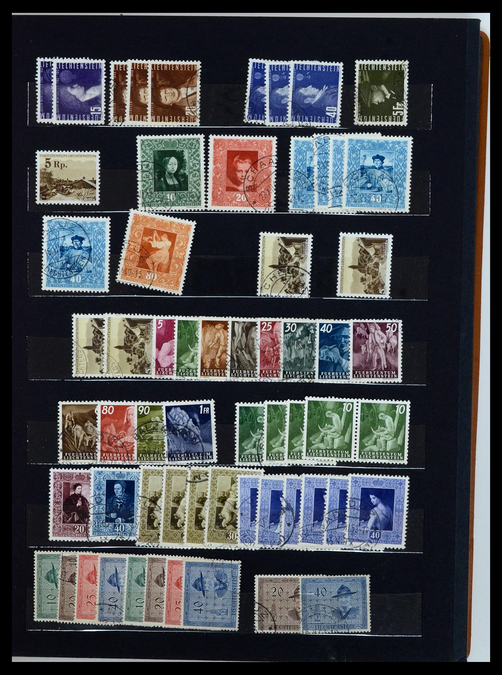 36697 005 - Postzegelverzameling 36697 Liechtenstein 1912-1985.
