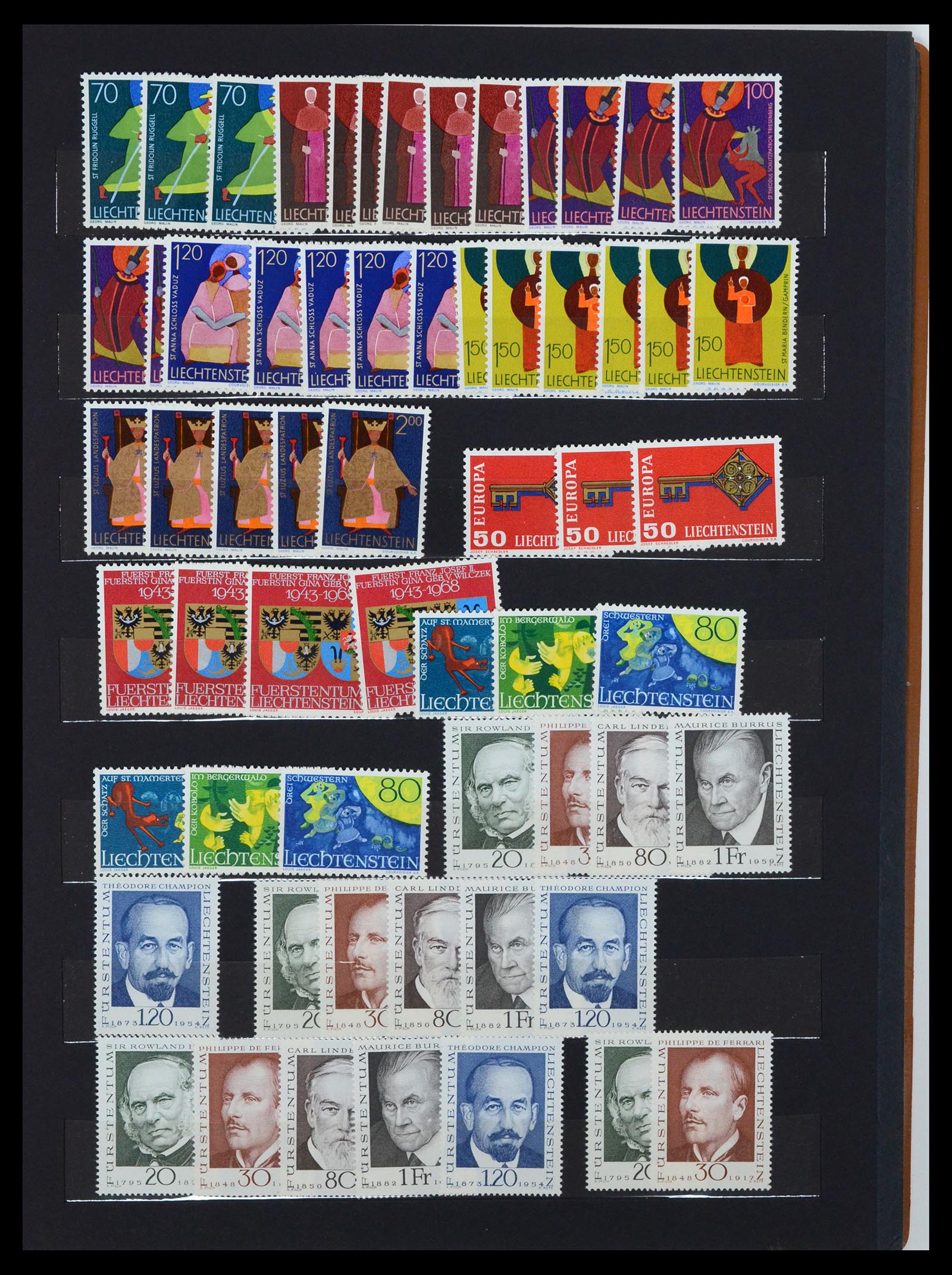 36697 011 - Stamp collection 36697 Liechtenstein 1912-1985.