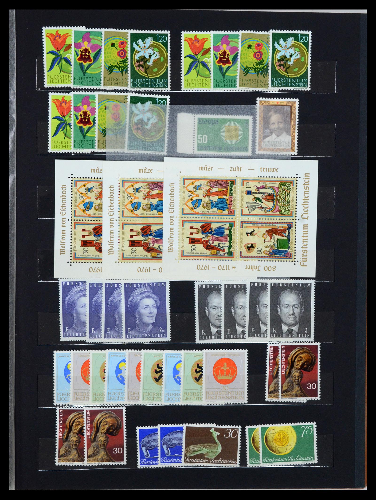 36697 013 - Stamp collection 36697 Liechtenstein 1912-1985.