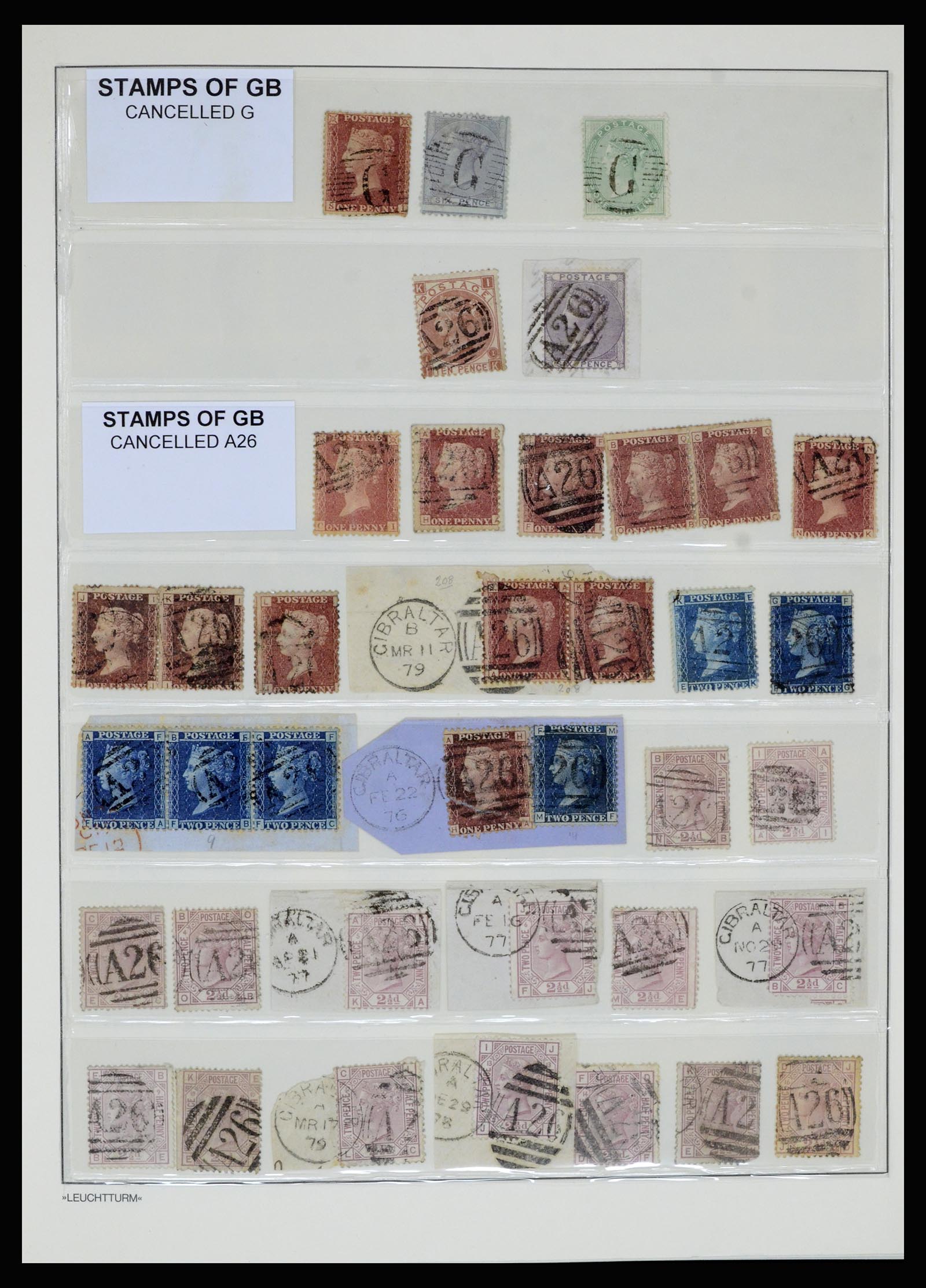 36700 001 - Postzegelverzameling 36700 Gibraltar 1857(!!)-2013.